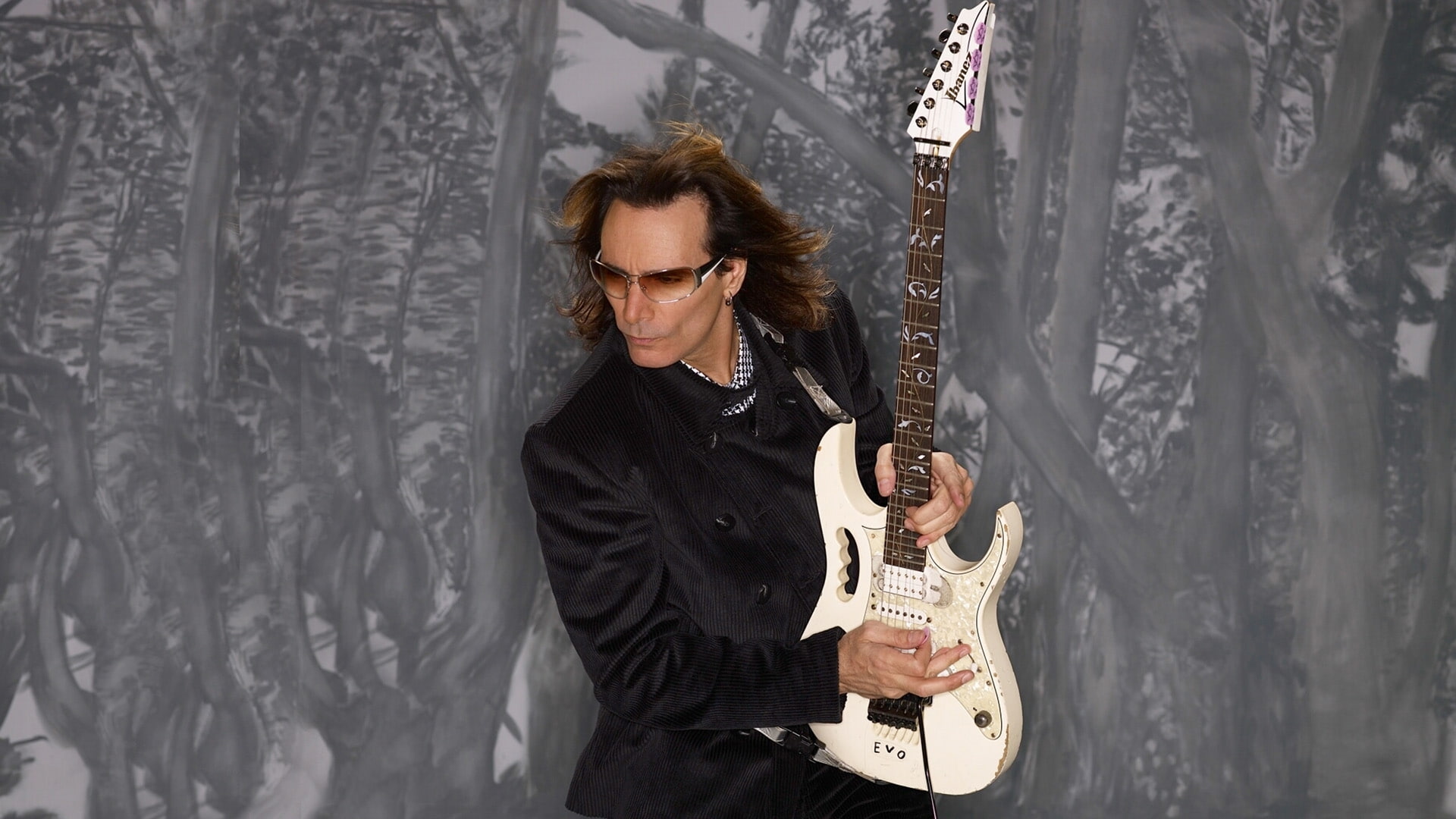 steve, 1080P, guitar, vai, glasses, HD Wallpaper
