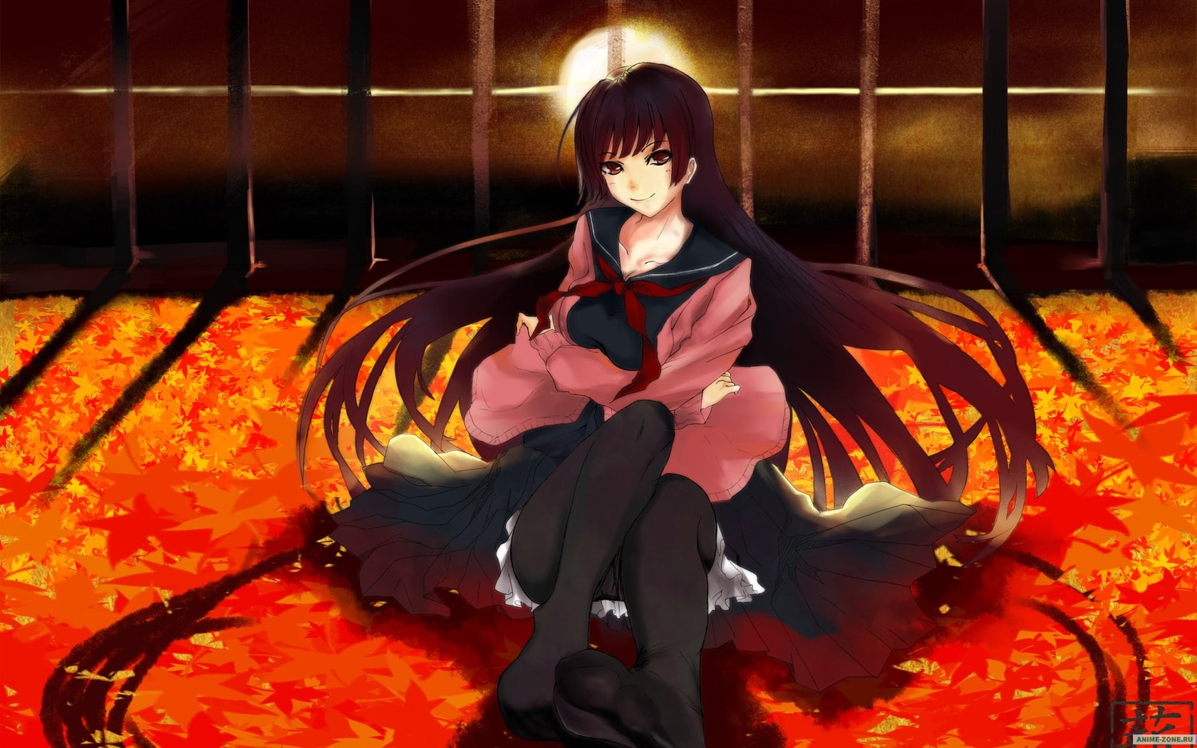 Kanoe Yuuko, 720P, Tasogare Otome x Amnesia, school uniform, anime girls, HD Wallpaper