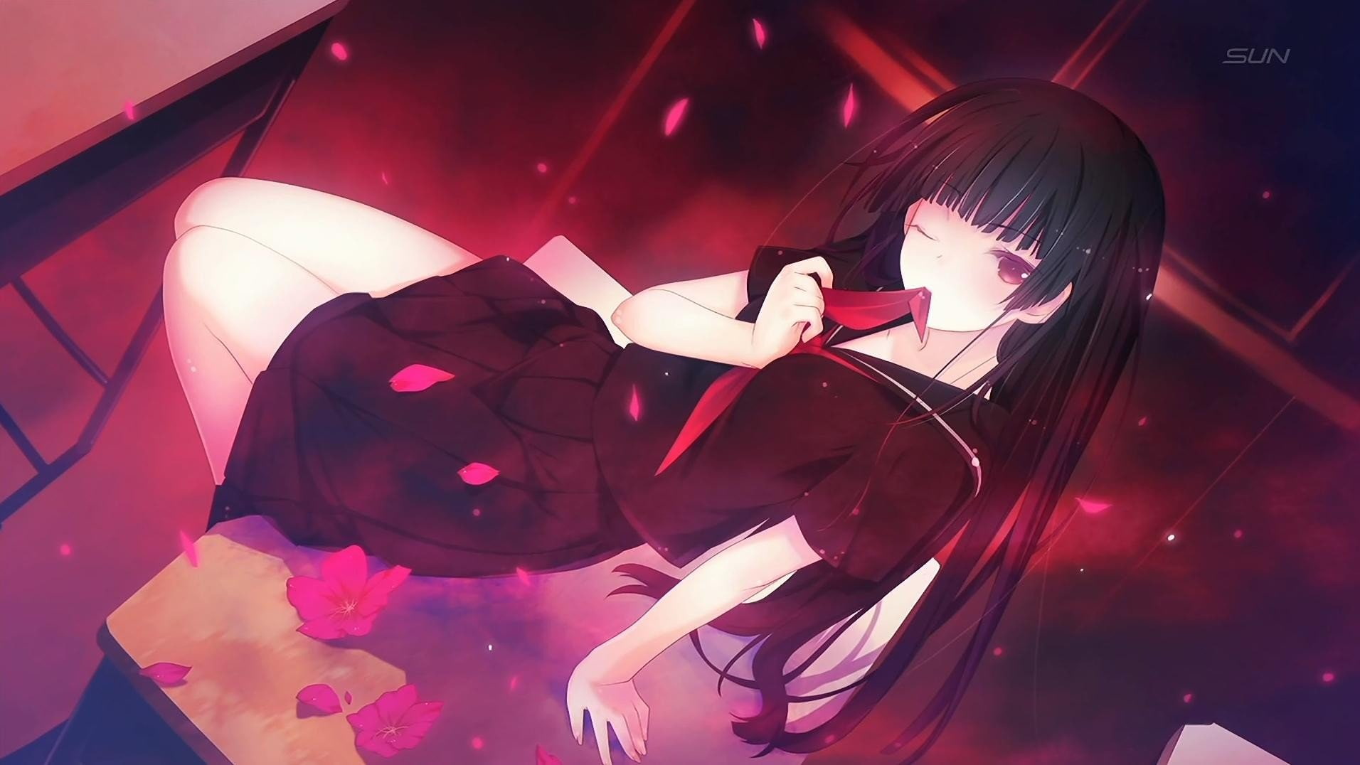 maiden, yuuko, girls, amnesia, anime, kanoe, 720P, dusk, HD Wallpaper
