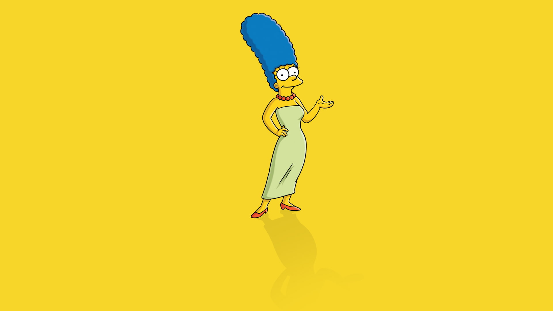 yellow, hd, marge, cartoon/comic, the, simpsons, 1080P, HD Wallpaper