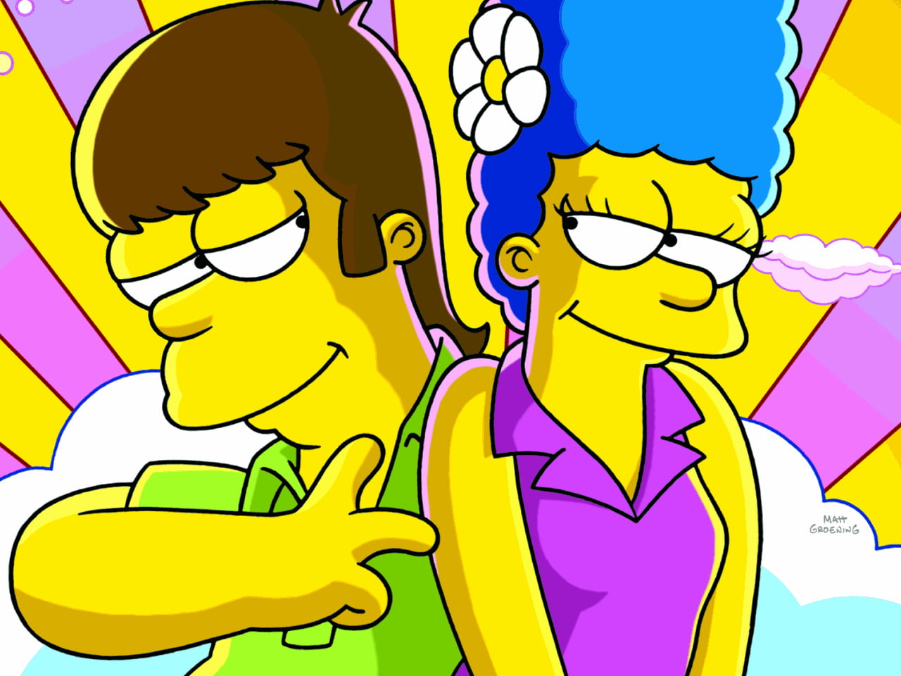 emotion, men, yellow, happiness, 720P, adult, baby, human body part, human face, close-up, body part, cartoon, child, Marge Simpson, people, lifestyles, HD Wallpaper