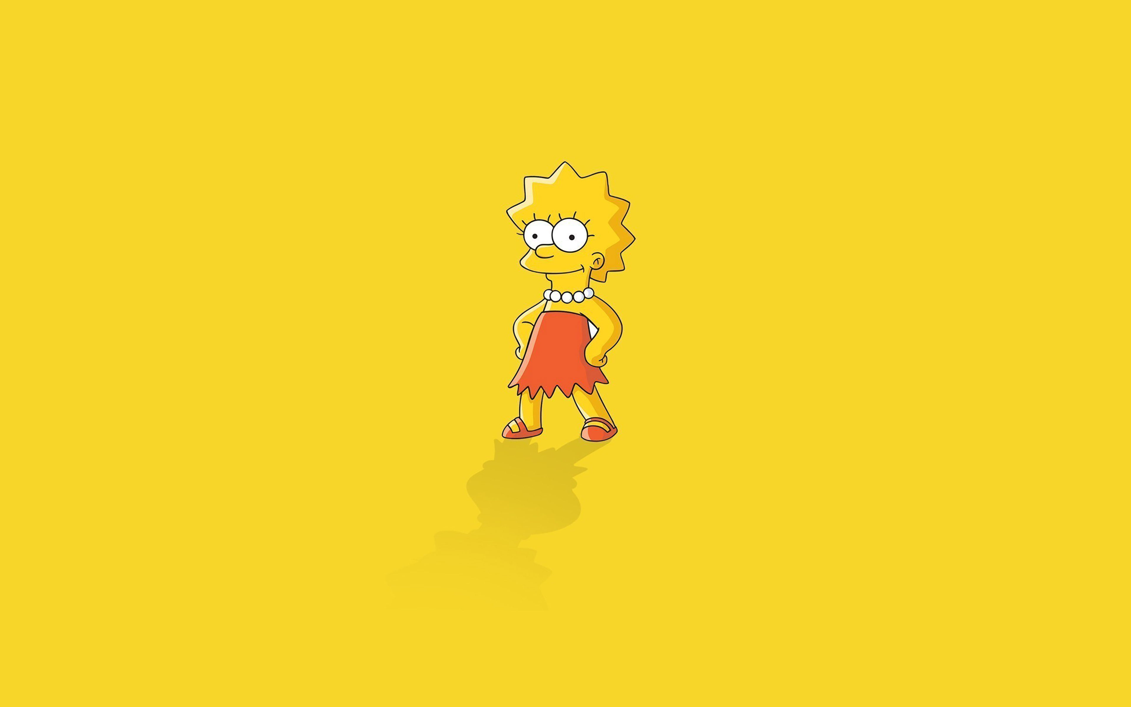 cartoon, animal themes, yellow, domestic animals, 4K, art and craft, colored background, creativity, pets, illust, simpson, no people, mammal, studio shot, HD Wallpaper