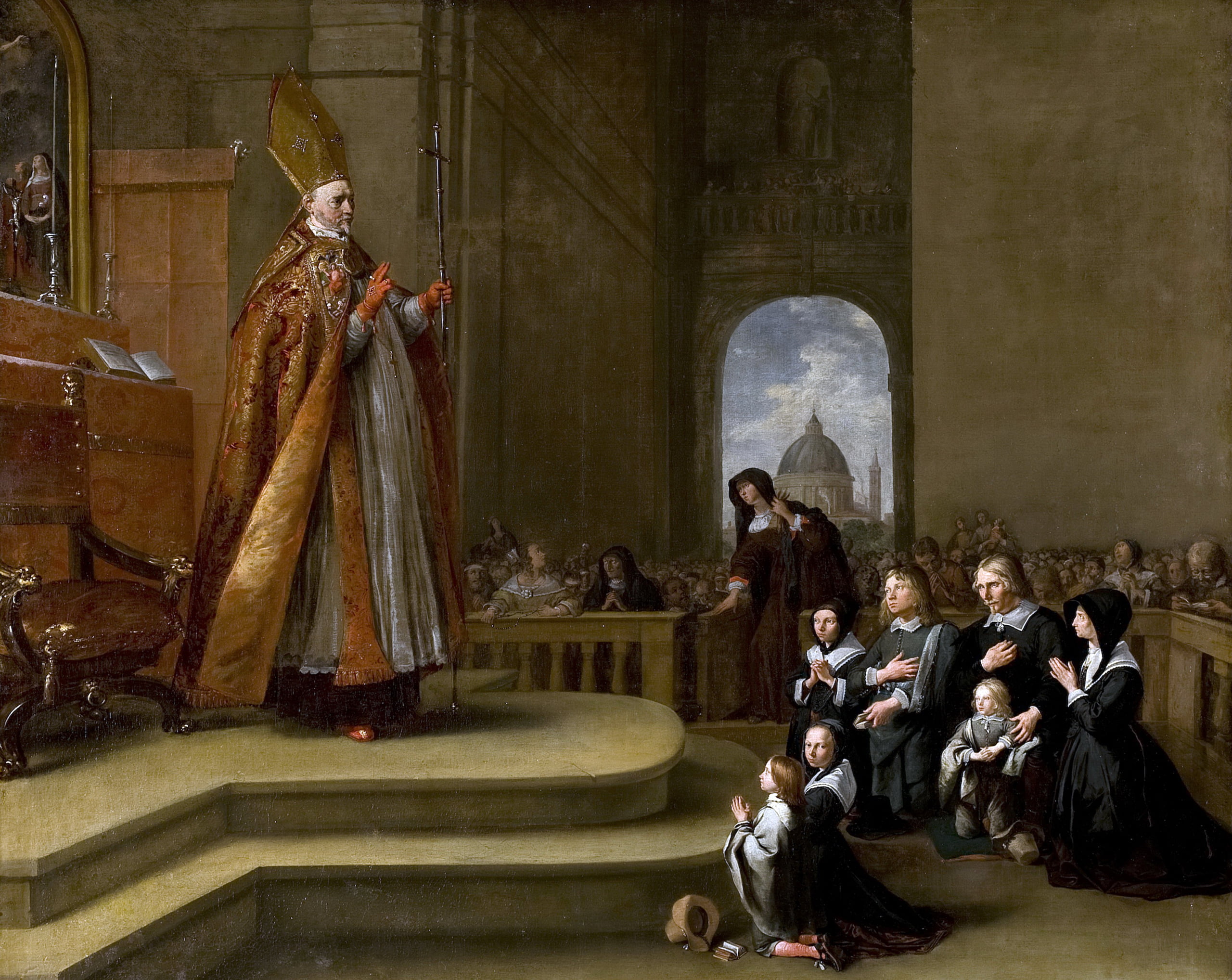 Brinberg, The Apostolic Vicar Of Ravenous Blesses The Family, genre, picture, religion, 2K, Bartholomew, HD Wallpaper