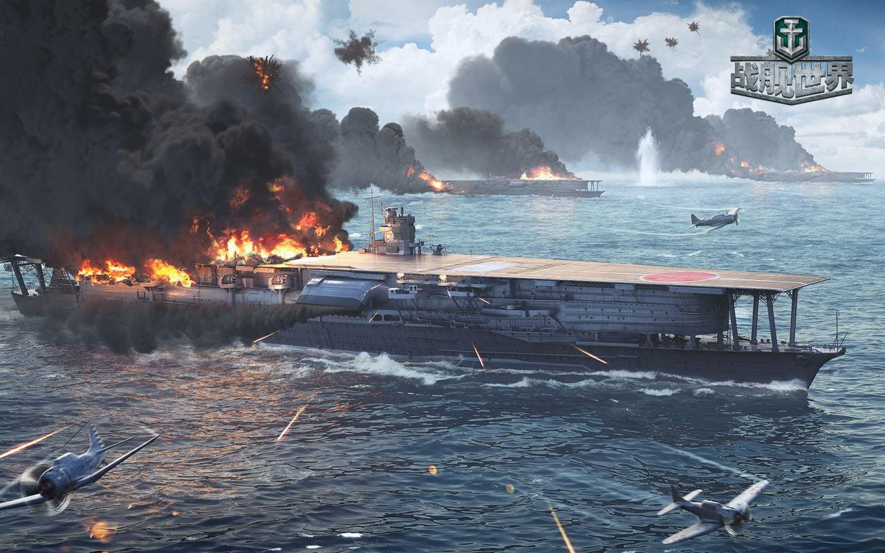 aircraft carrier, 720P, IJN, Akagi, HD Wallpaper