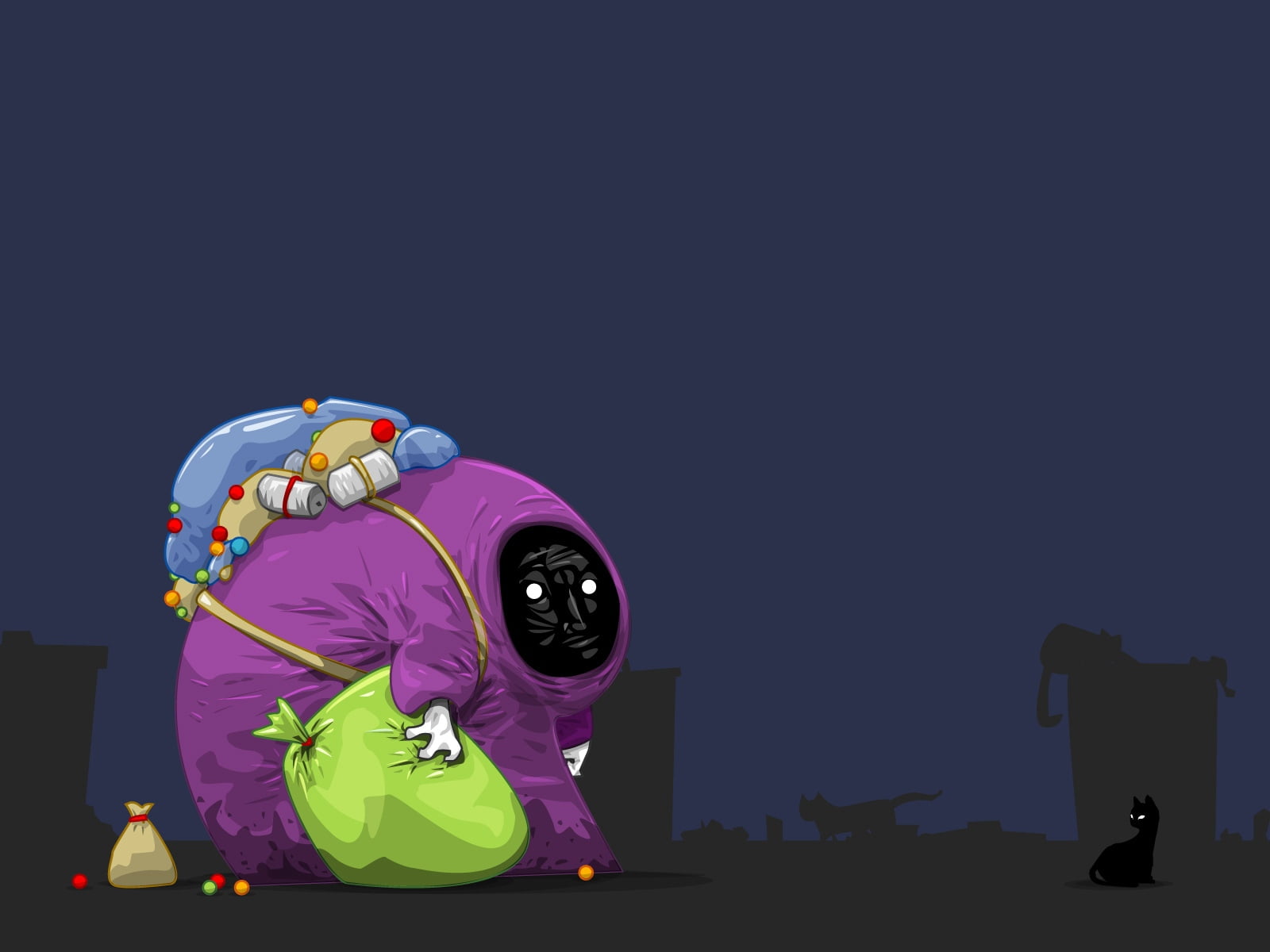 computer Graphic, moon, bat - Animal, bag, lifestyles, spooky, traditional clothing, walking, sitting, pink color, copy space, dark, nature, horror, arts culture and entertainment, HD Wallpaper