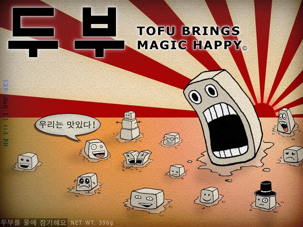 brings, happy, 480P, magic, Funny, Weird, Korean, Humor, tofu, HD Wallpaper