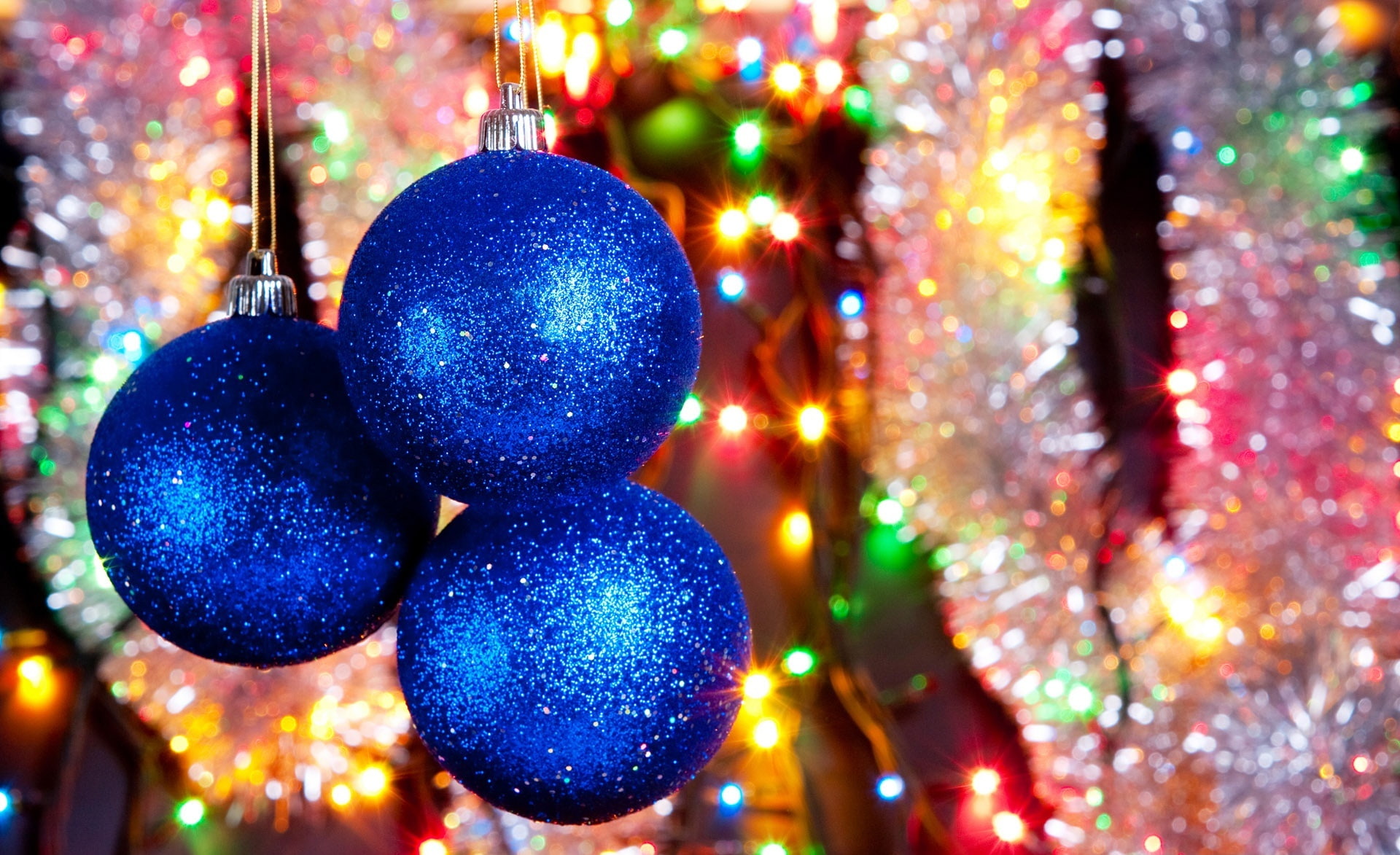 baubles, no people, event, illuminated, christmas decoration, holiday - event, new years eve, decoration, Happy, Holidays, focus on foreground, multi colored, HD Wallpaper