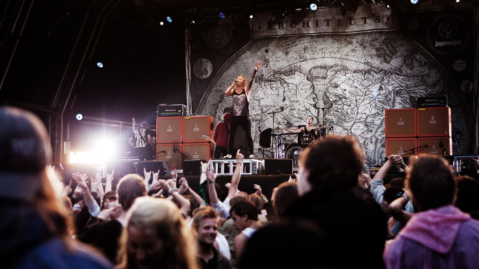 Sam Carter, Tom Searle, Alex Dean, metalcore, 1080P, post-hardcore, Dan Searle, Architects, HD Wallpaper