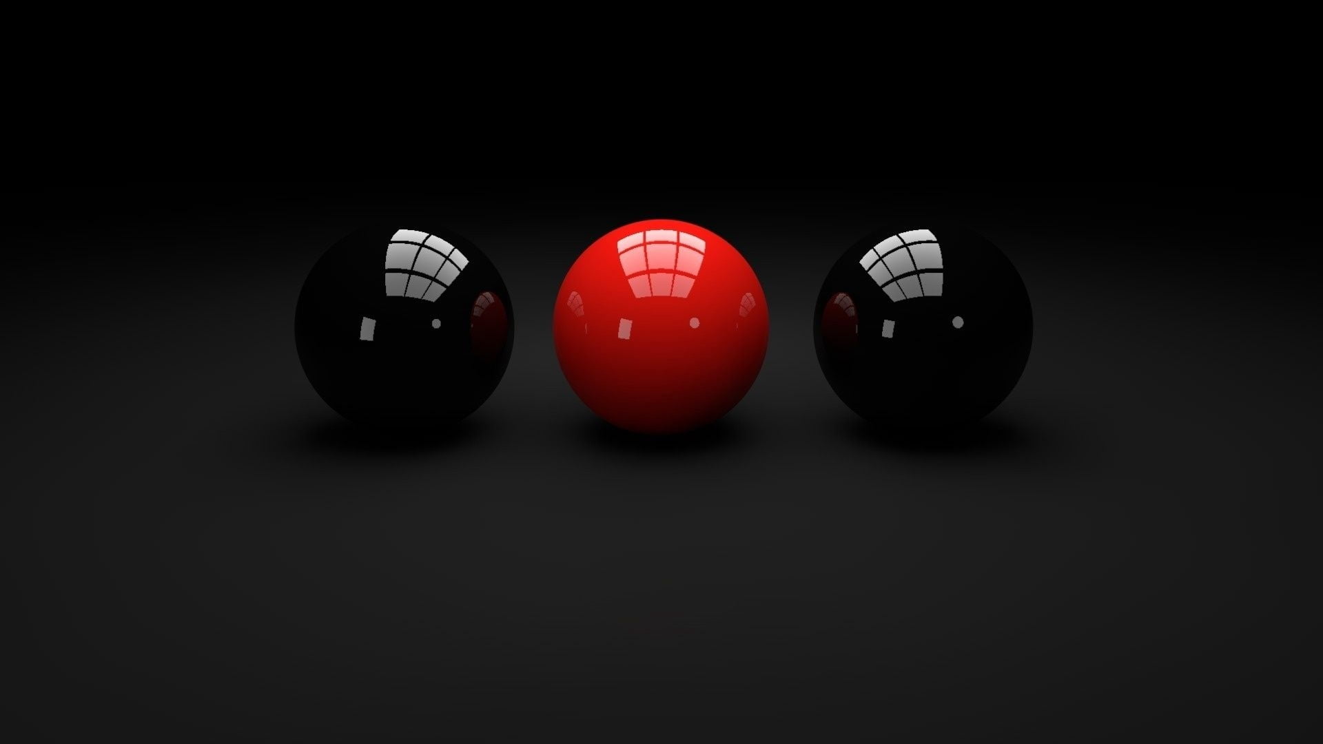 ball, three-dimensional Shape, shiny, still life, red, 1080P, black background, sport, no people, one, close-up, leisure Games, sphere, sports equipment, HD Wallpaper