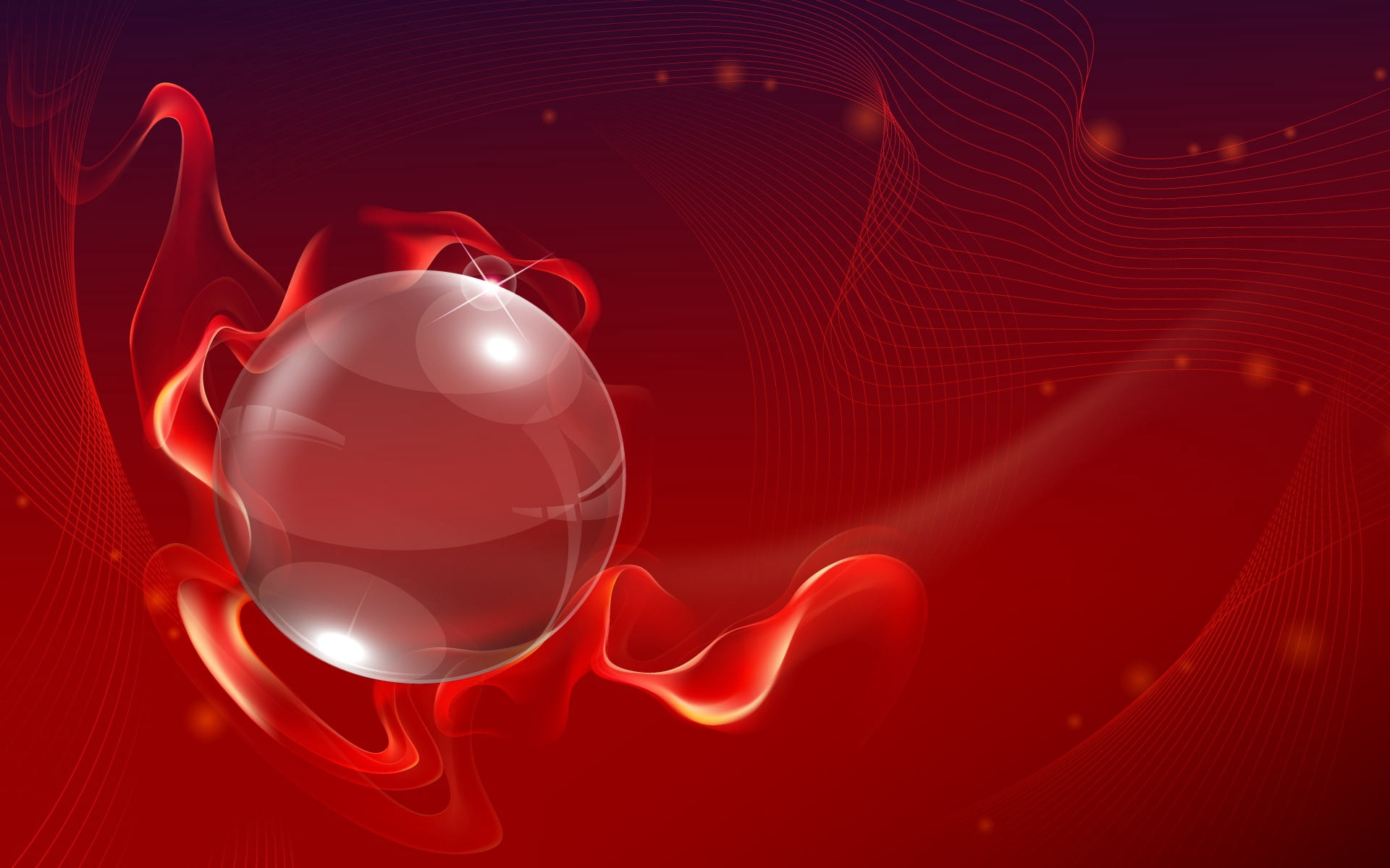 star Shape, lines, curve, space, ball, bauble, digitally Generated Image, close-up, no people, shiny, backdrop, illustrations And Vector Art, red, futuristic, HD Wallpaper
