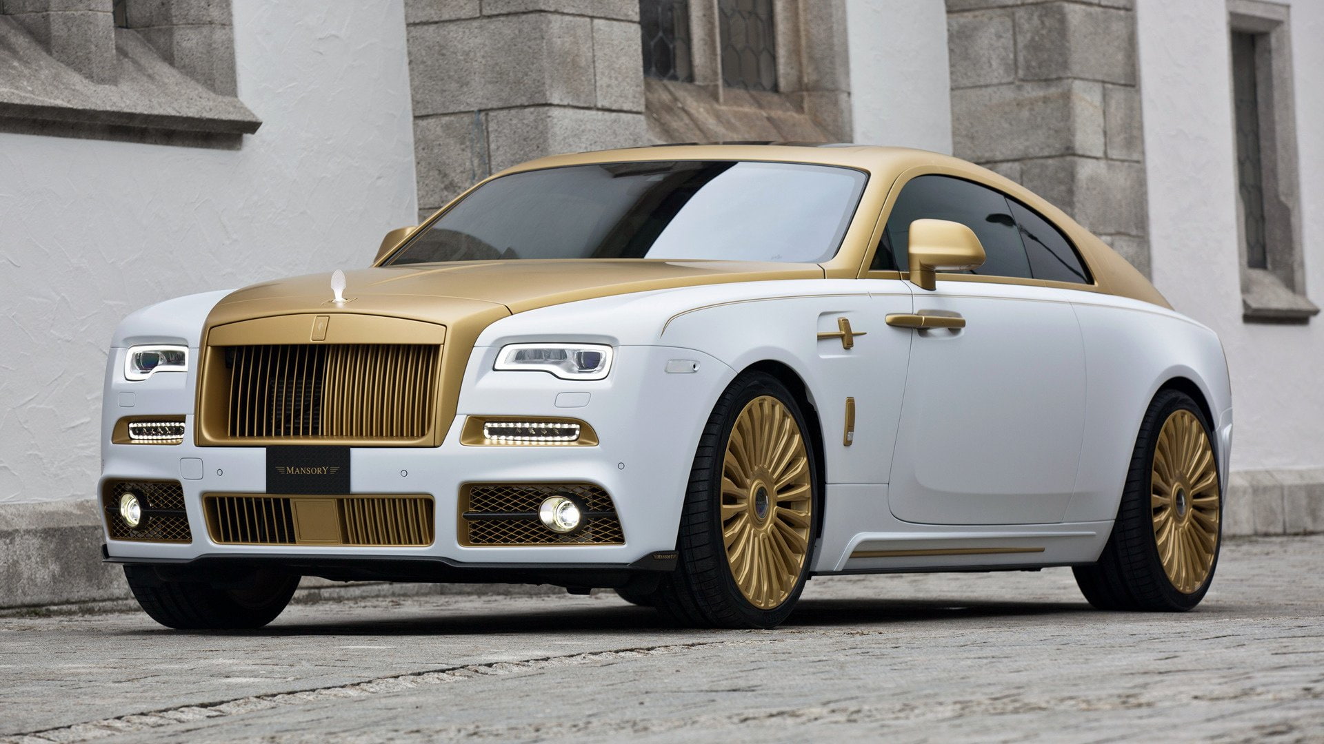 Rolls-Royce Wraith Palm Edition 999 by Mansory, White Car, 1080P, Car, Luxury Car, Rolls Royce, Grand Tourer, HD Wallpaper
