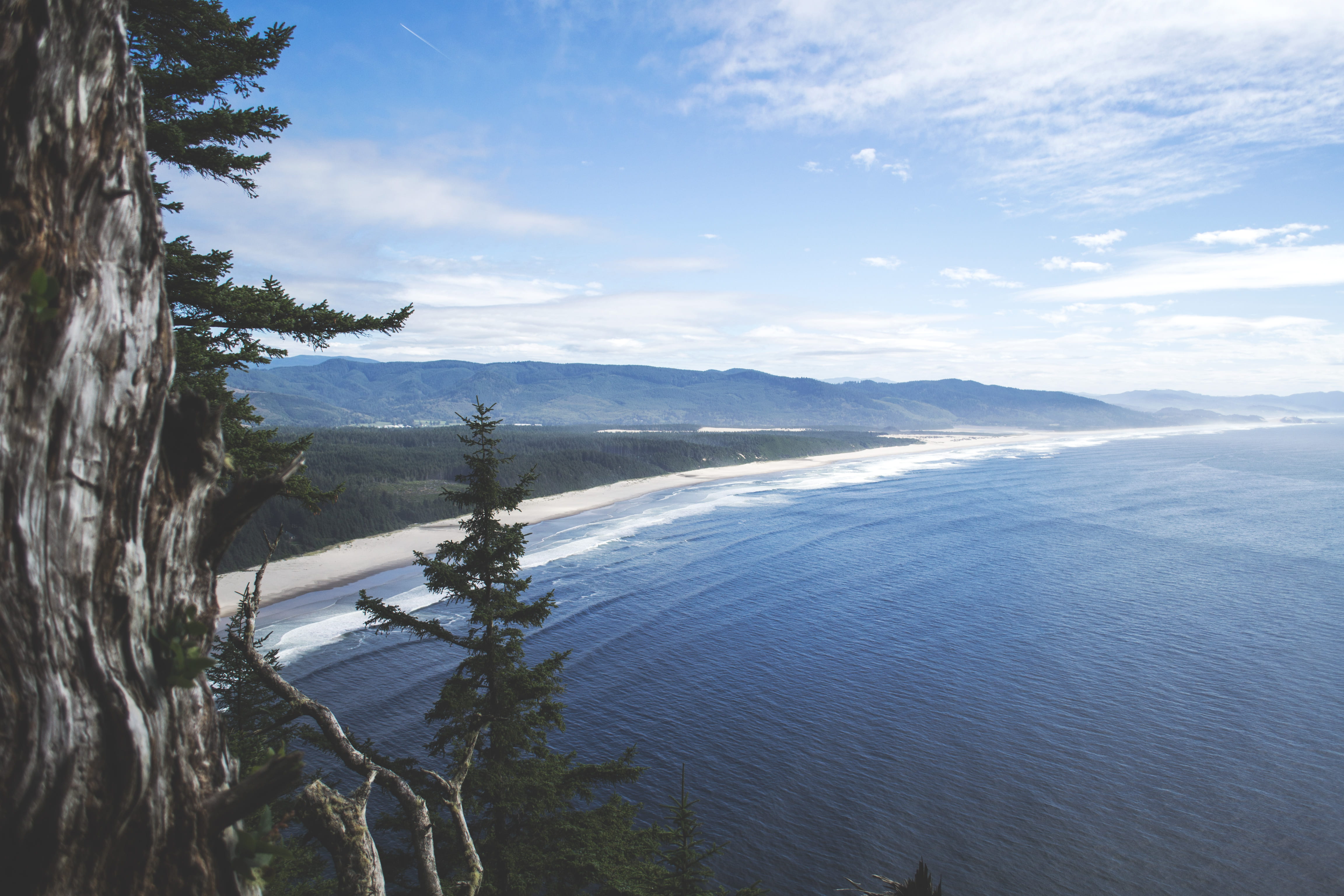 nature, near, lake, outdoors, forest, people, tranquil scene, beach, blue, shoreline, beauty in nature, idyllic, cloud - sky, coastline, mountain range, HD Wallpaper