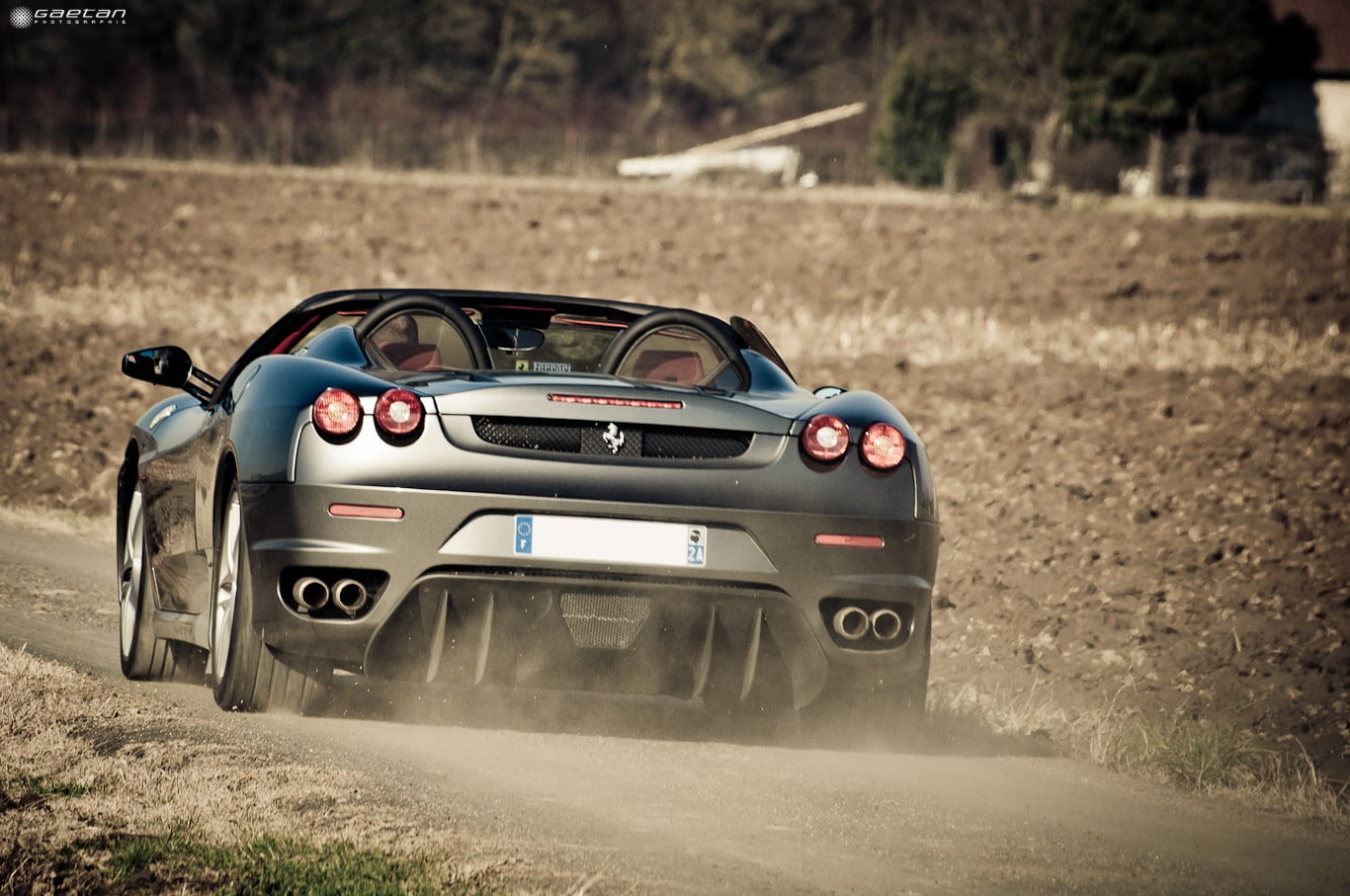mode of transportation, day, blue, motion, outdoors, road, speed, road trip, nature, Ferrari, dust, land vehicle, field, car, land, toy, no people, selective focus, HD Wallpaper