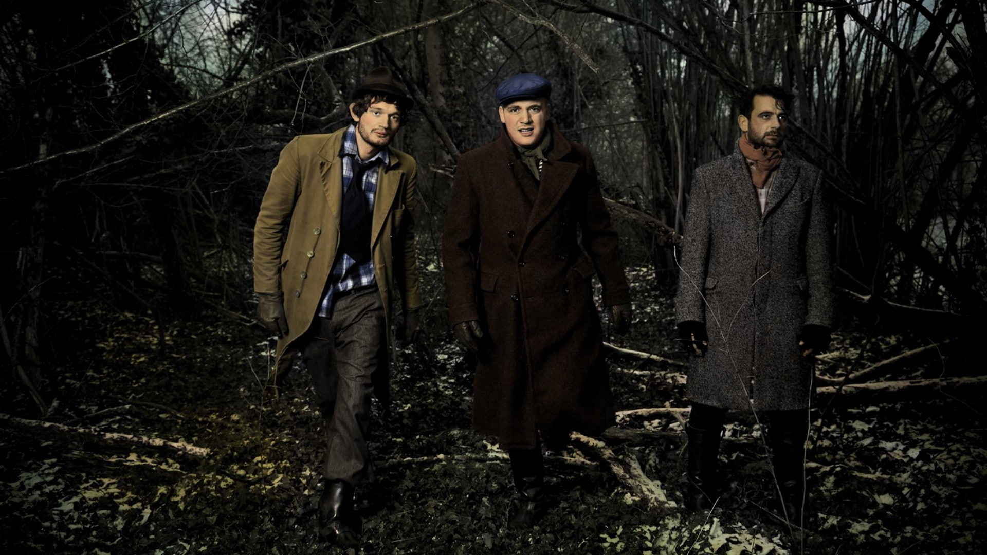 adult, young adult, dark, standing, woodland, tree, friendship, Look, young men, Shoes, Coats, men, people, nature, outdoors, winter, jacket, togetherness, HD Wallpaper