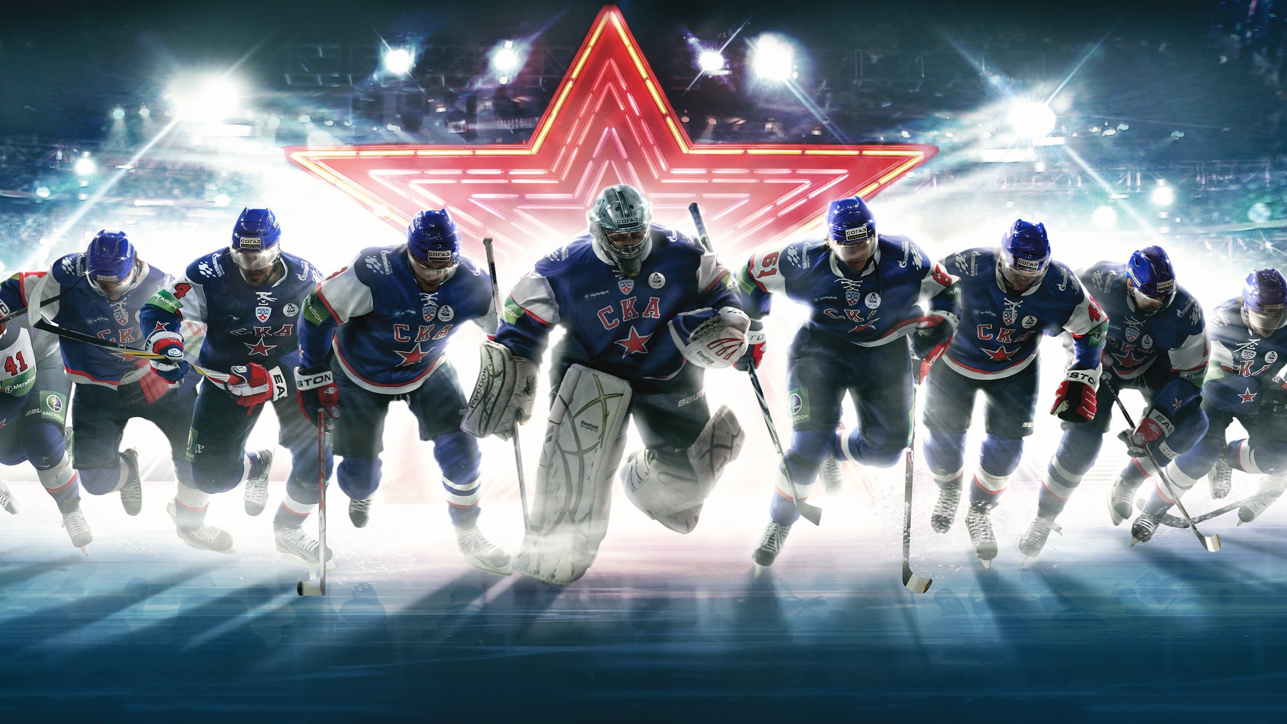 ice, real people, crowd, arts culture and entertainment, standing, event, The political project, Hockey, indoors, uniform, team, armed forces, men, SKA, HD Wallpaper