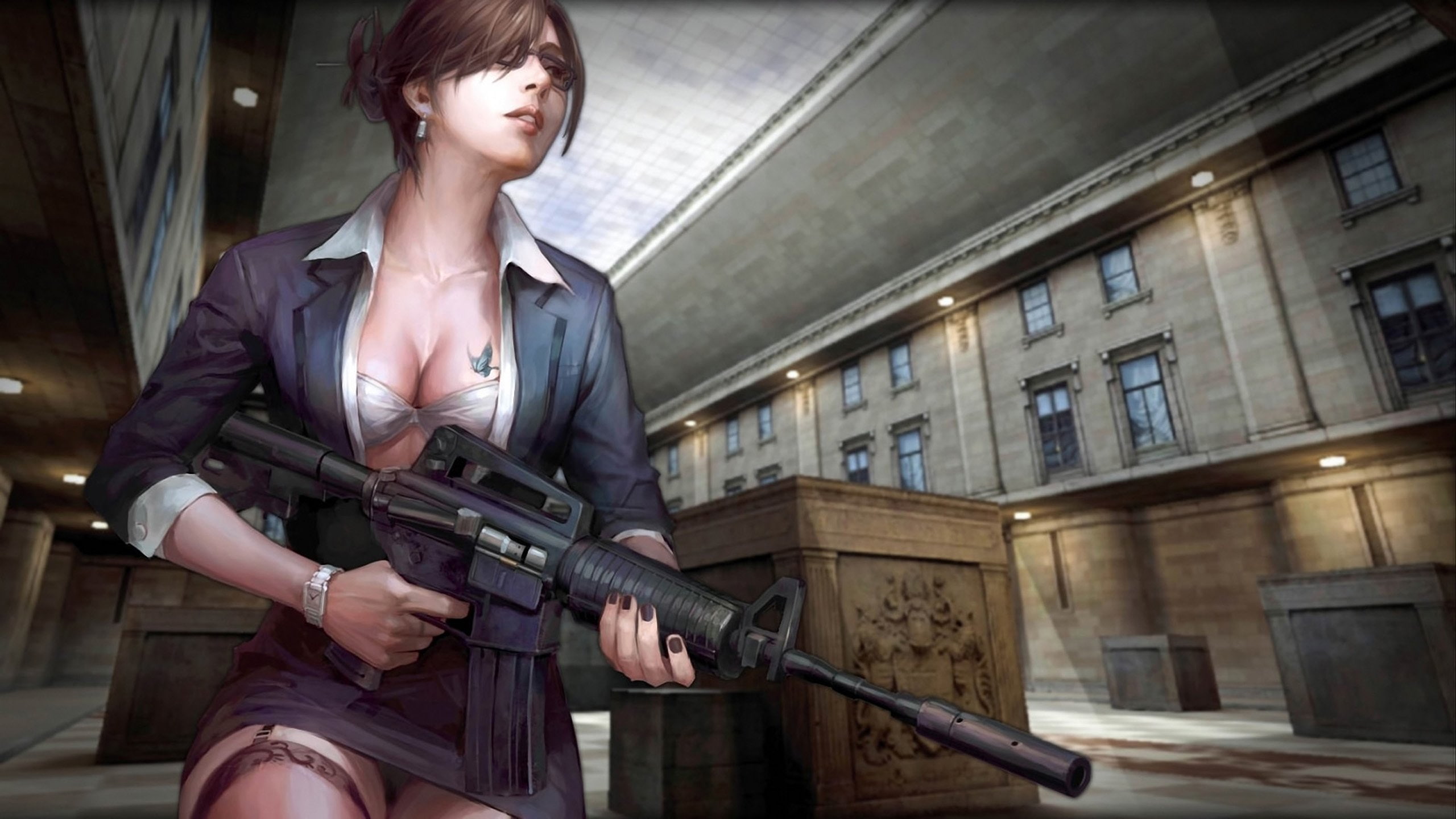 strike, weapon, online, shooter, action, counter, military, fighting, 2K, gun, war, HD Wallpaper