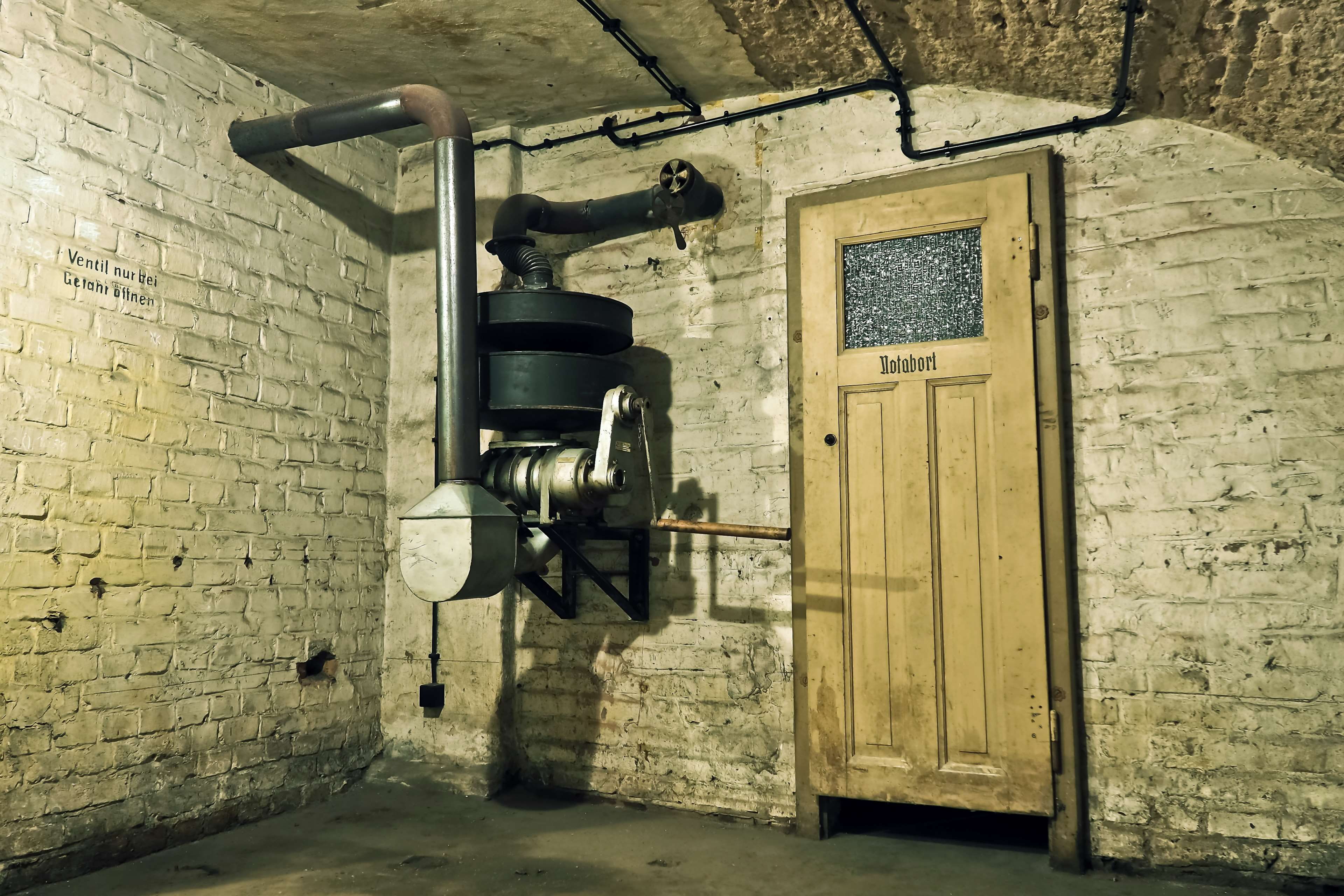 bricks, brick wall, building, machine, machinery, door, antique, wall - building feature, 4K, underground, technology, abandoned, vintage, architecture, HD Wallpaper