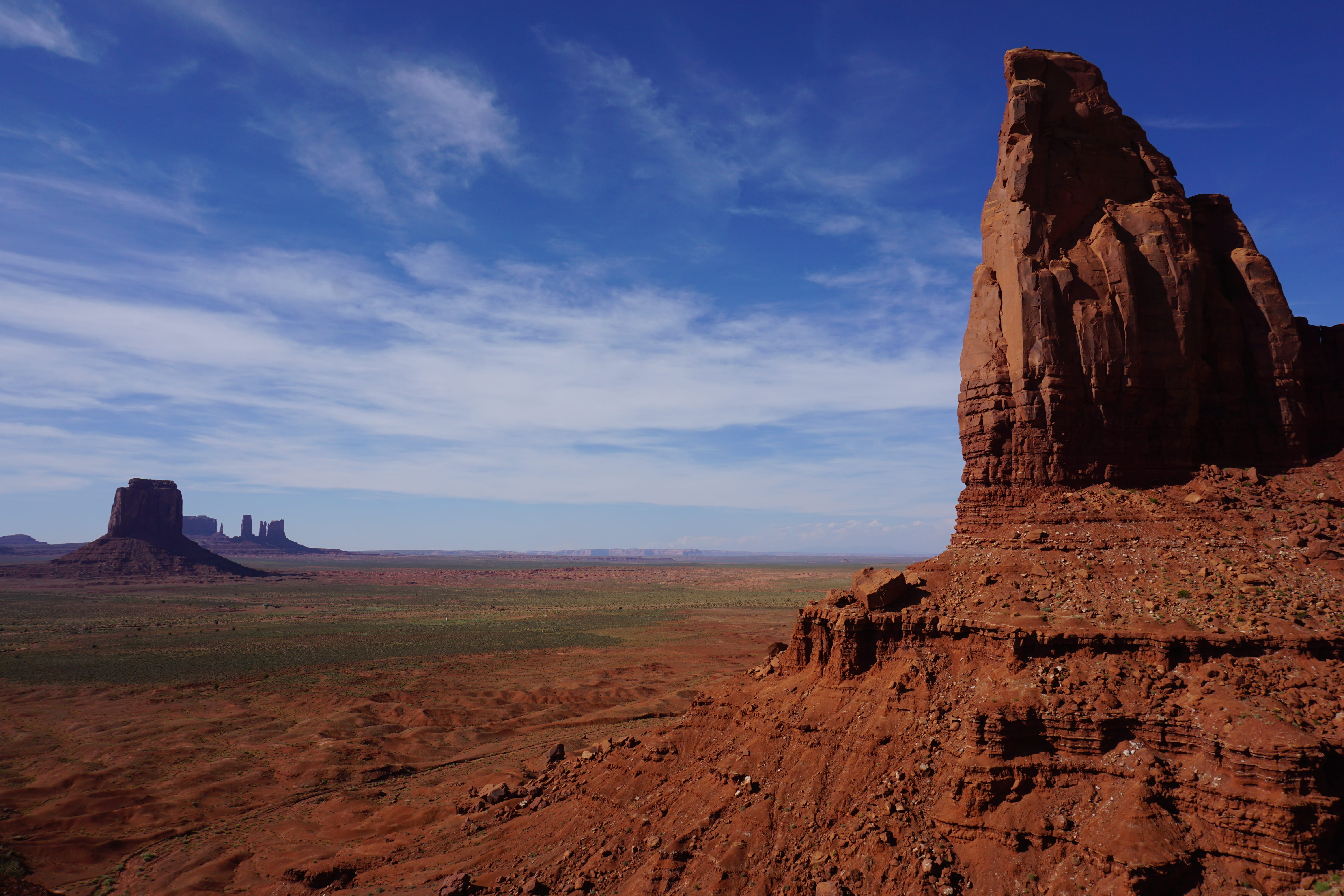 non-urban scene, environment, land, beauty in nature, tranquil scene, oljato-monument valley, formation, united states, mountain, sandstone, tranquility, HD Wallpaper