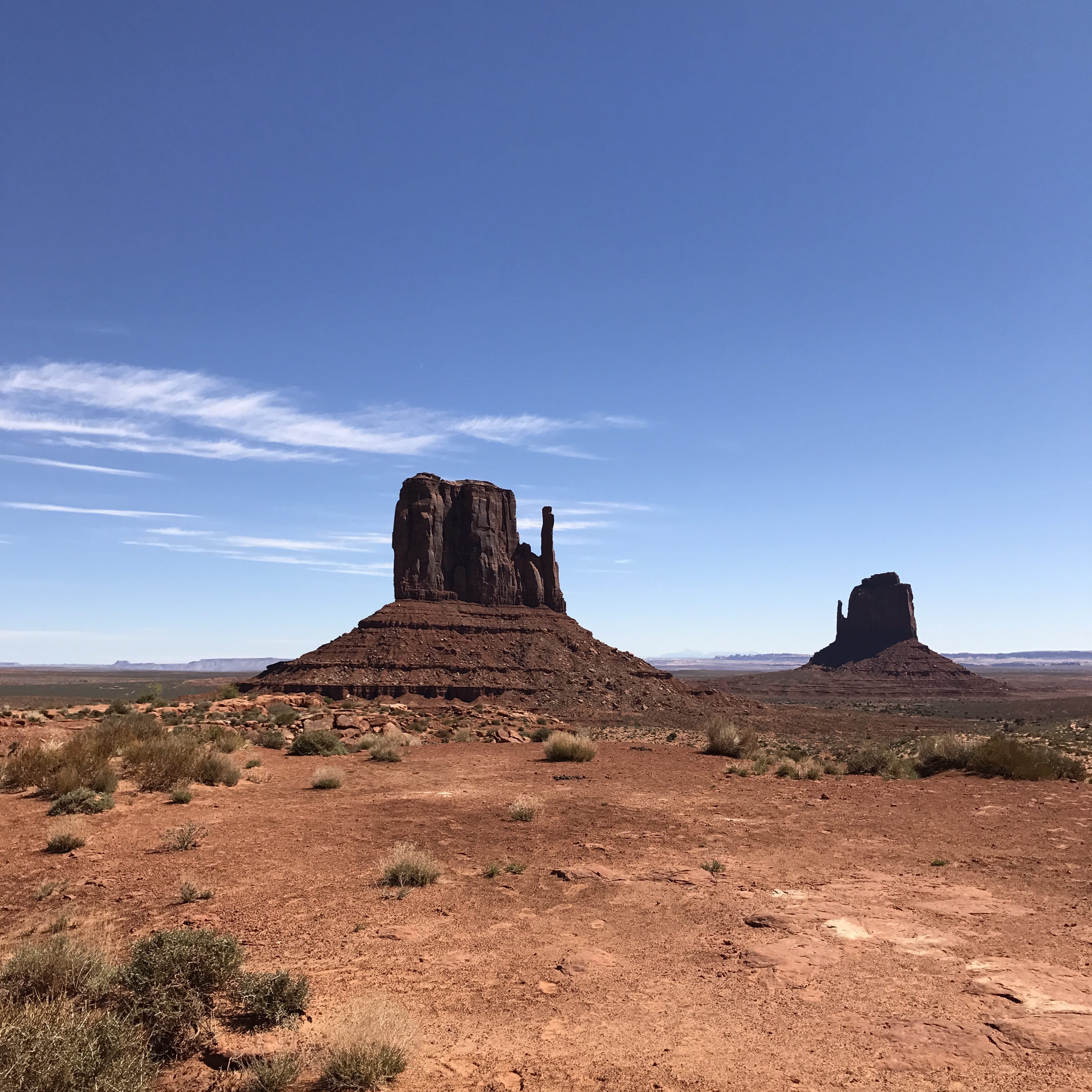 solid, non-urban scene, nature, united states, sky, semi-arid, monument valley, rock, sandstone, scenics - nature, oljato-monument valley, geology, 2K, Phone HD Wallpaper