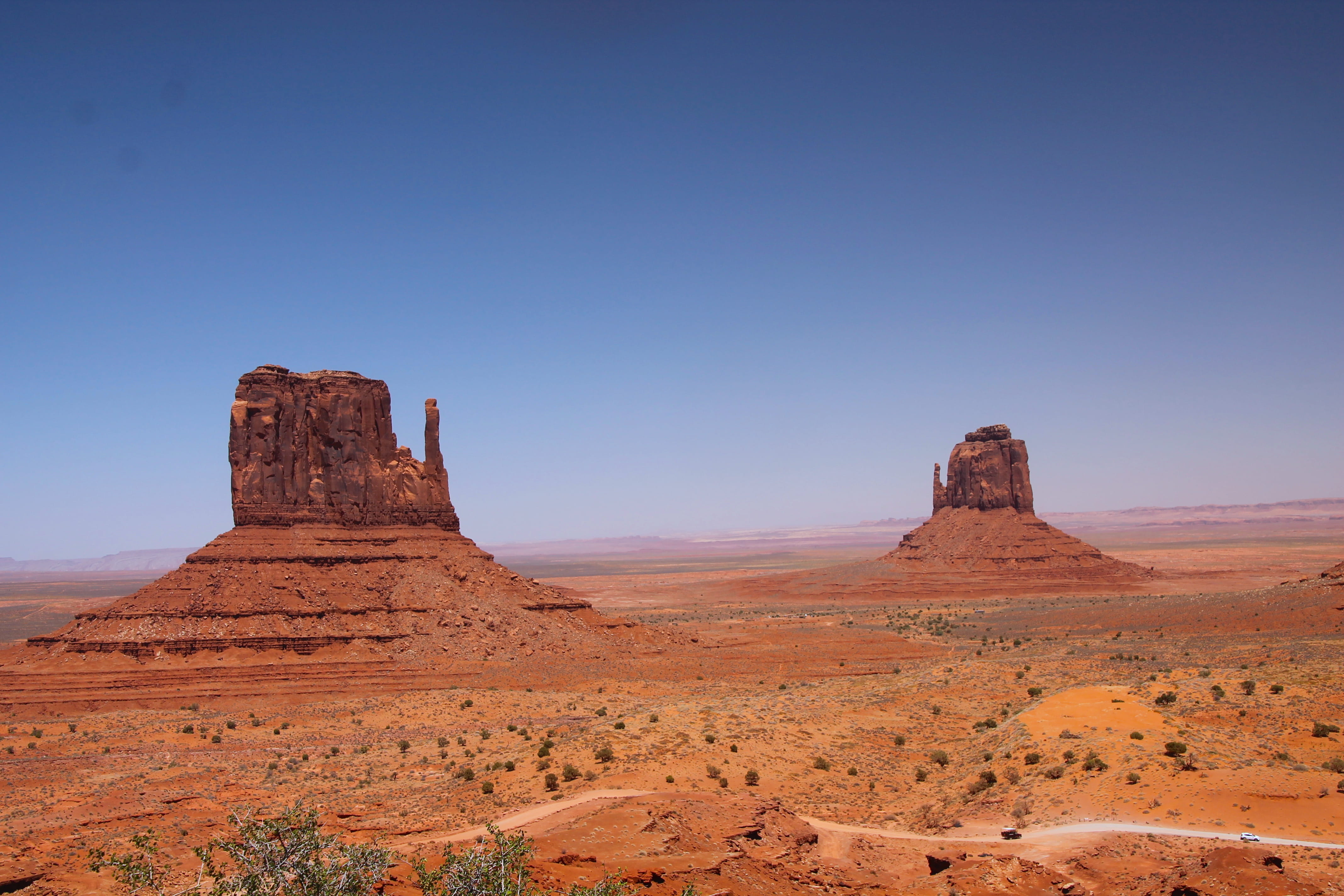 sandstone, outdoors, oljato-monument valley, eroded, nature, sand, beauty in nature, non-urban scene, travel destinations, monument, geology, landscape, HD Wallpaper