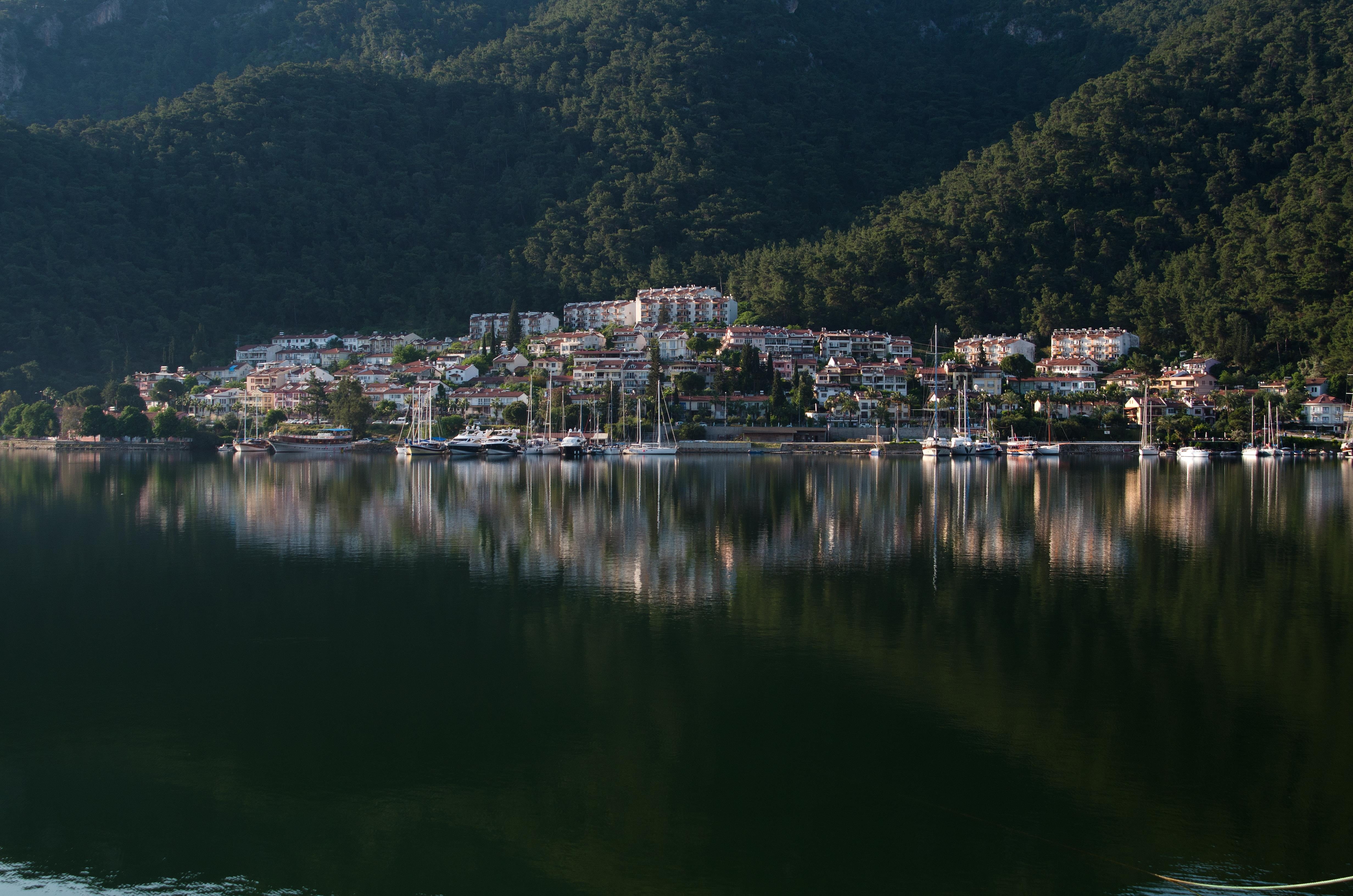 booked, building exterior, fethiye, beauty in nature, no people, house, reflection, outdoors, scenics - nature, land, residential district, nature, architecture, HD Wallpaper
