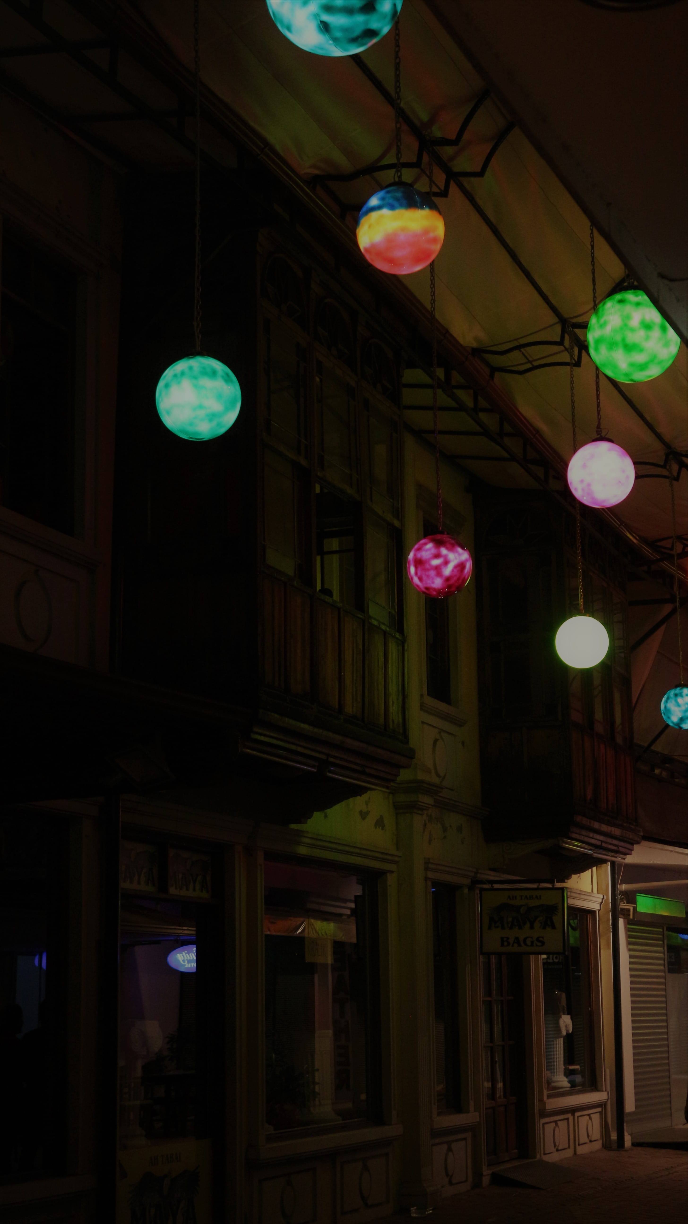 turkey, lighting equipment, light, night, illuminated, low angle view, color, ceiling, restaurant, electric light, fethiye, architecture, light - natural phenomenon, Phone HD Wallpaper