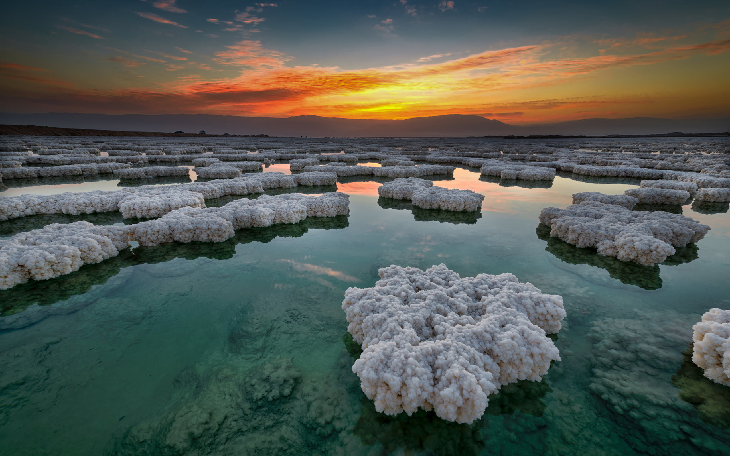 Landscape, Dead Sea, Israel, Earth, 2K, HD Wallpaper