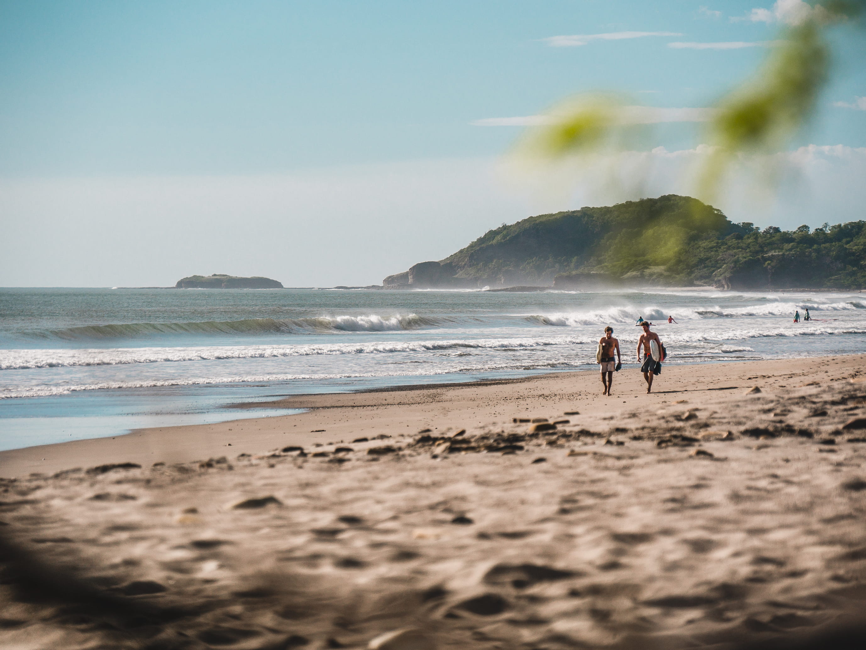 mountain, beach, landscape, sky, seashore, land, leisure activity, motion, positive emotion, walking, beauty in nature, day, togetherness, surf, sand, outdoors, HD Wallpaper