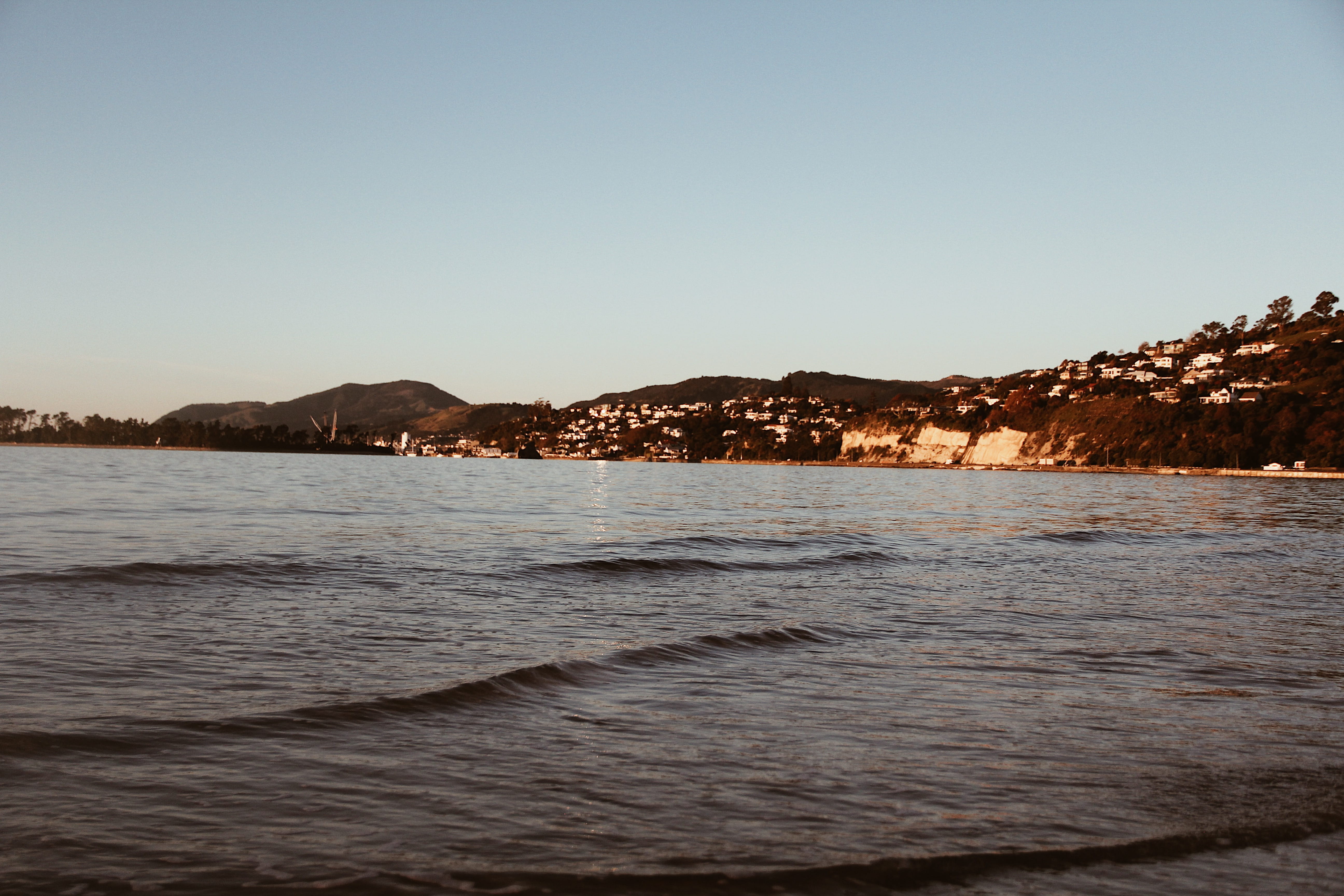 nelsonnz, scenics - nature, 5K, cityandbeach, water, nature, clear sky, sky, waterfront, no people, outdoors, idyllic, rock, beachside, purenewzealand, HD Wallpaper