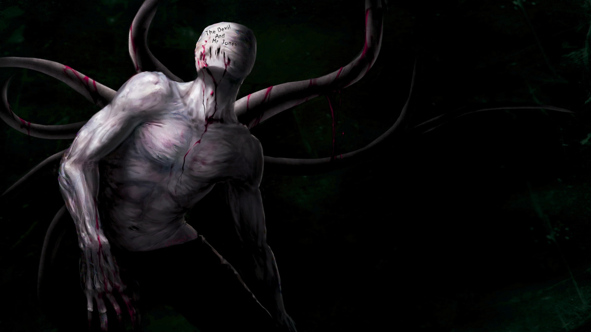 Creature, Slenderman, Dark, 1080P, HD Wallpaper