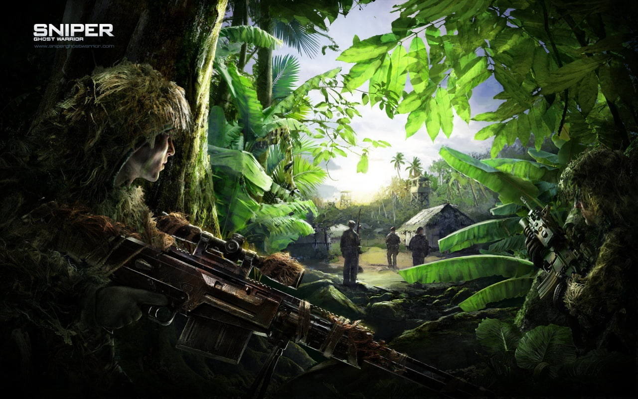 hd, video games, sniper, jungle, camouflage, 720P, soldiers, HD Wallpaper