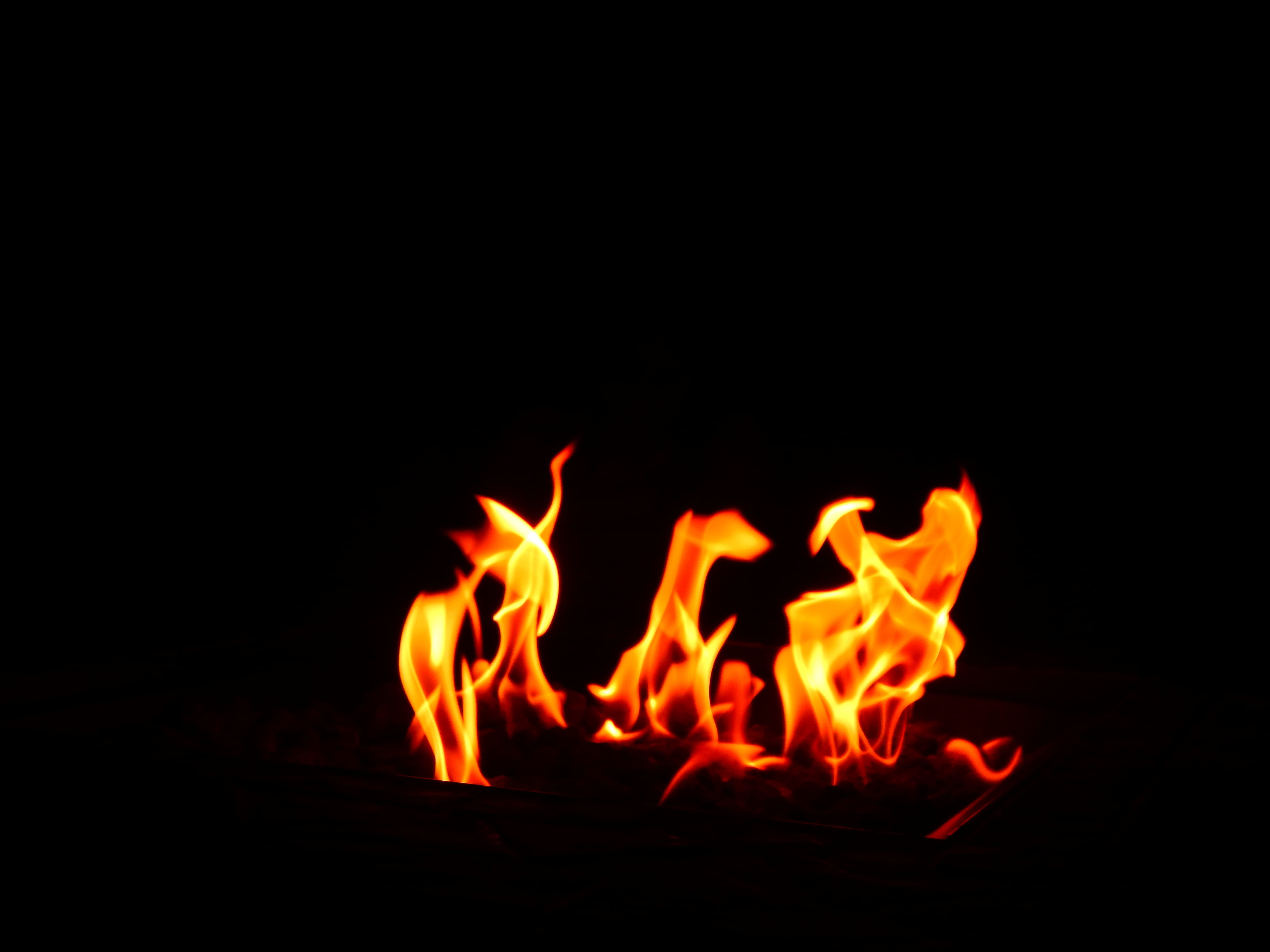 red, bonfire, cozy, copy space, Fireplace, glowing, homely, dark, Comfort, no people, 4K, resting, outdoors, warm, Heat, Family, inferno, night, Fire, HD Wallpaper