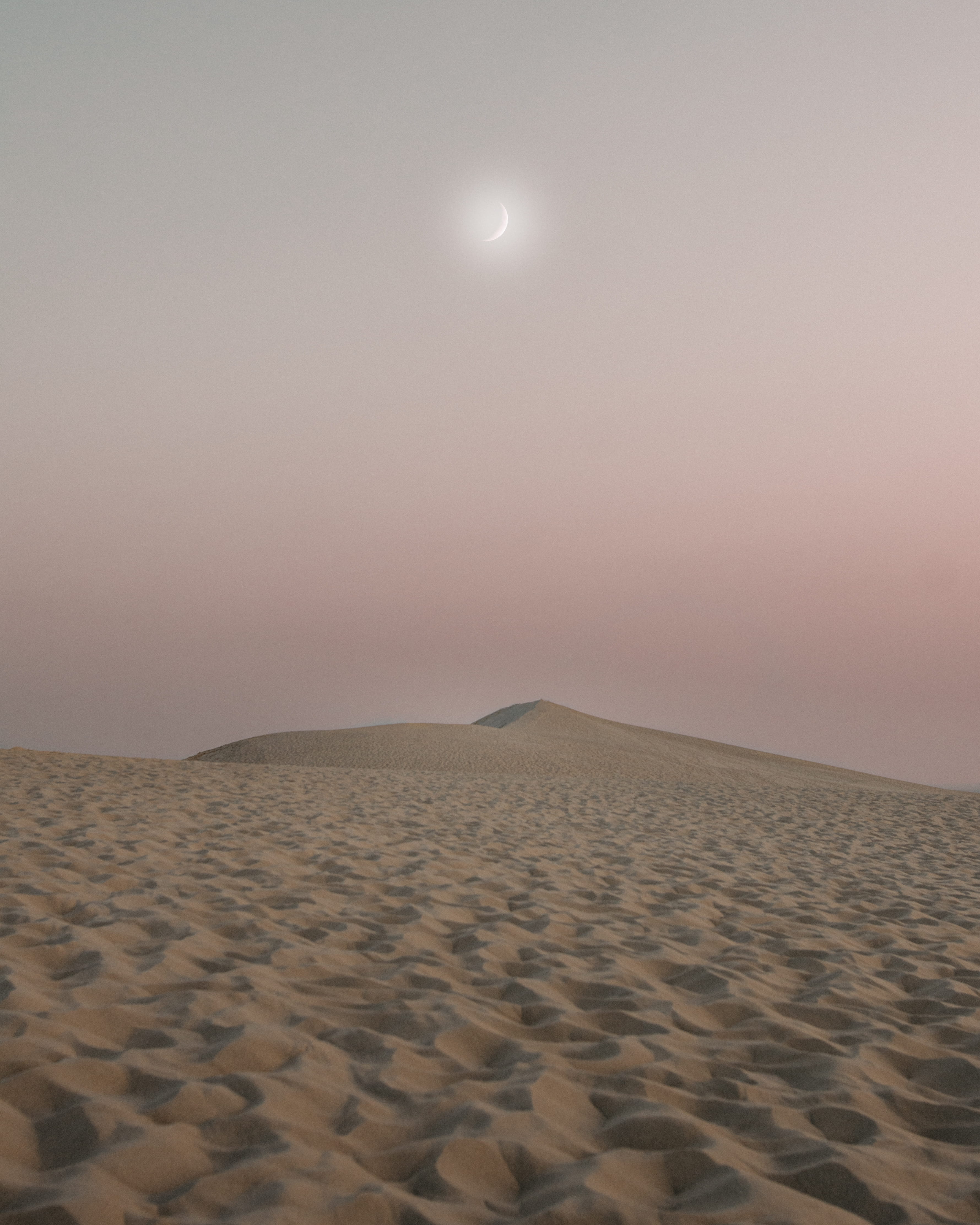 night, remote, climate, land, quarter, sand, landscape, full moon, dunes, moon, tranquil scene, arid climate, sand dune, arid, desert, tranquility, scenics - nature, Phone HD Wallpaper