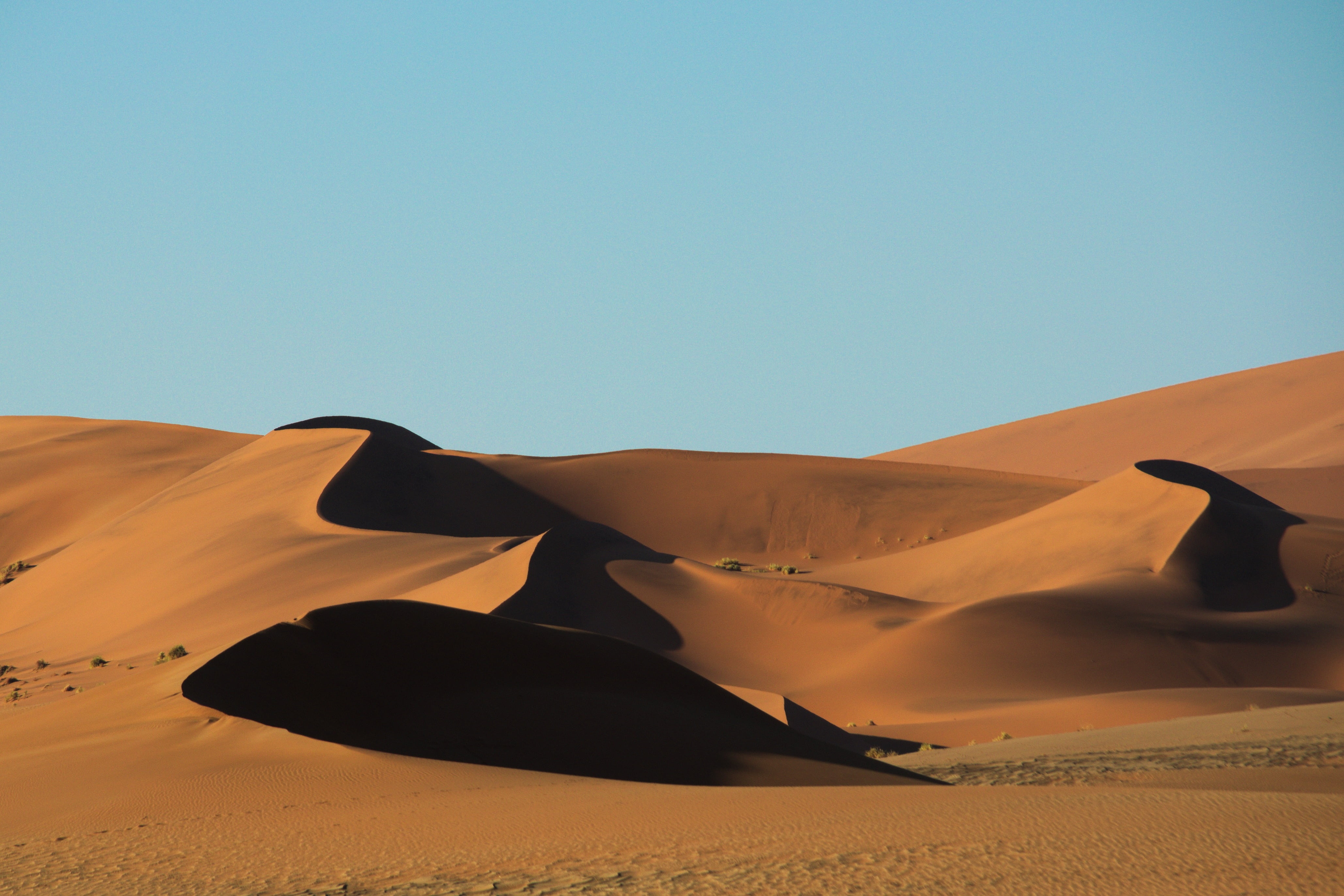 scenics - nature, landscape, sky, land, 4K, climate, nature, beauty in nature, tranquility, remote, arid climate, sand, blue, no people, atmospheric, desert, HD Wallpaper