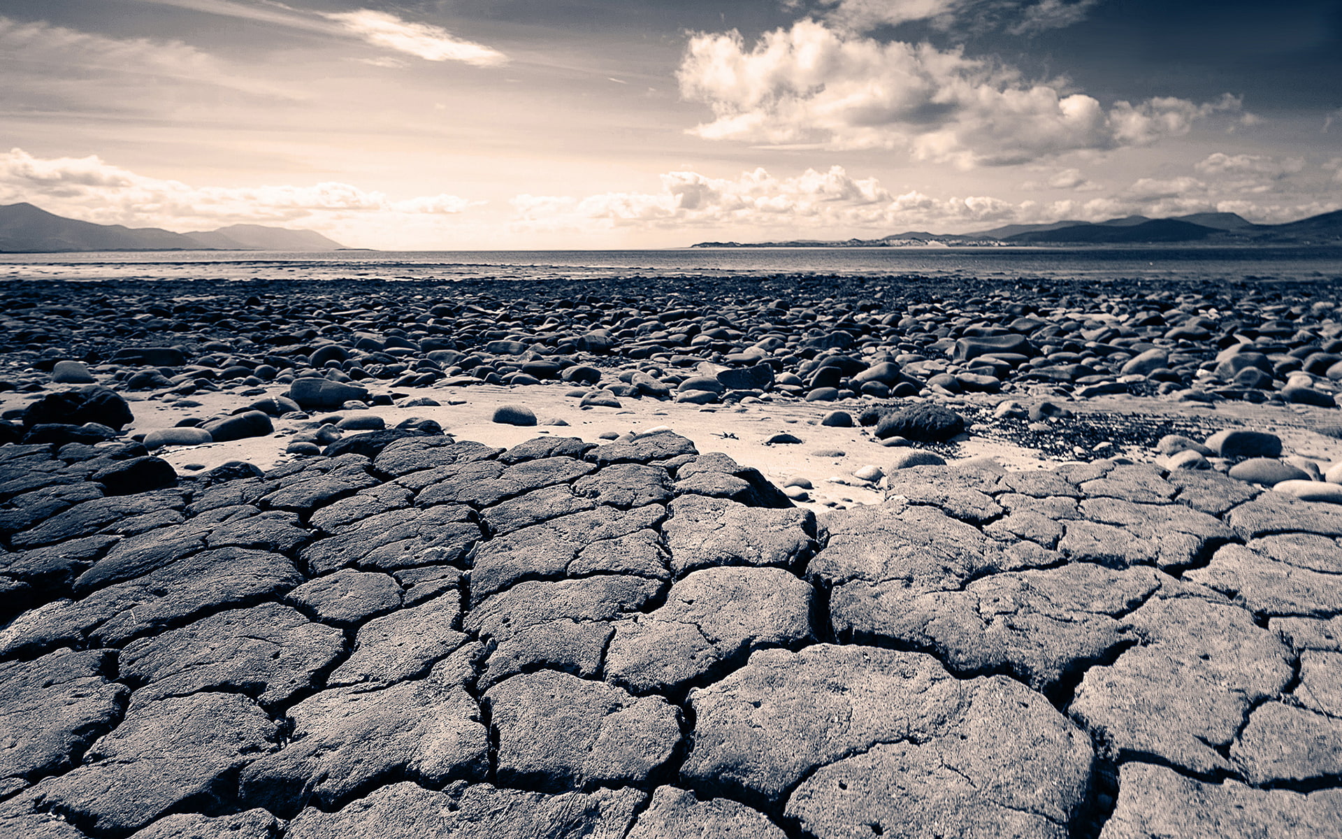 nature, 1080P, hd, landscape, desert, cracked, HD Wallpaper