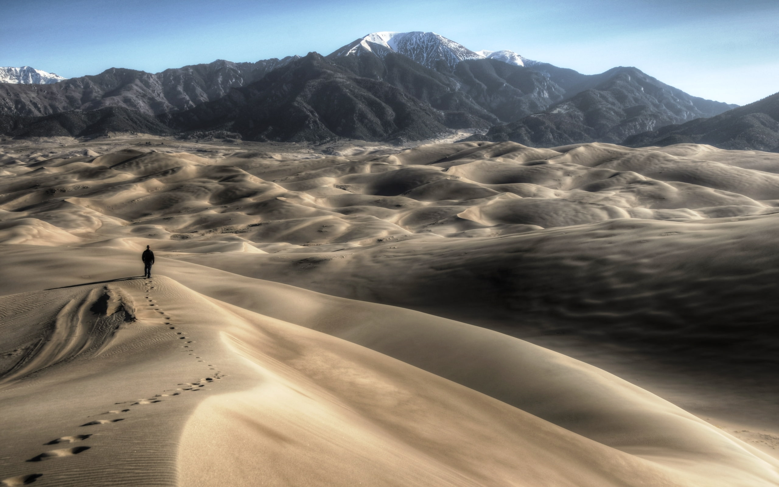 2K, High Dune, HDR, Great Sand Dunes National Park, HD Wallpaper