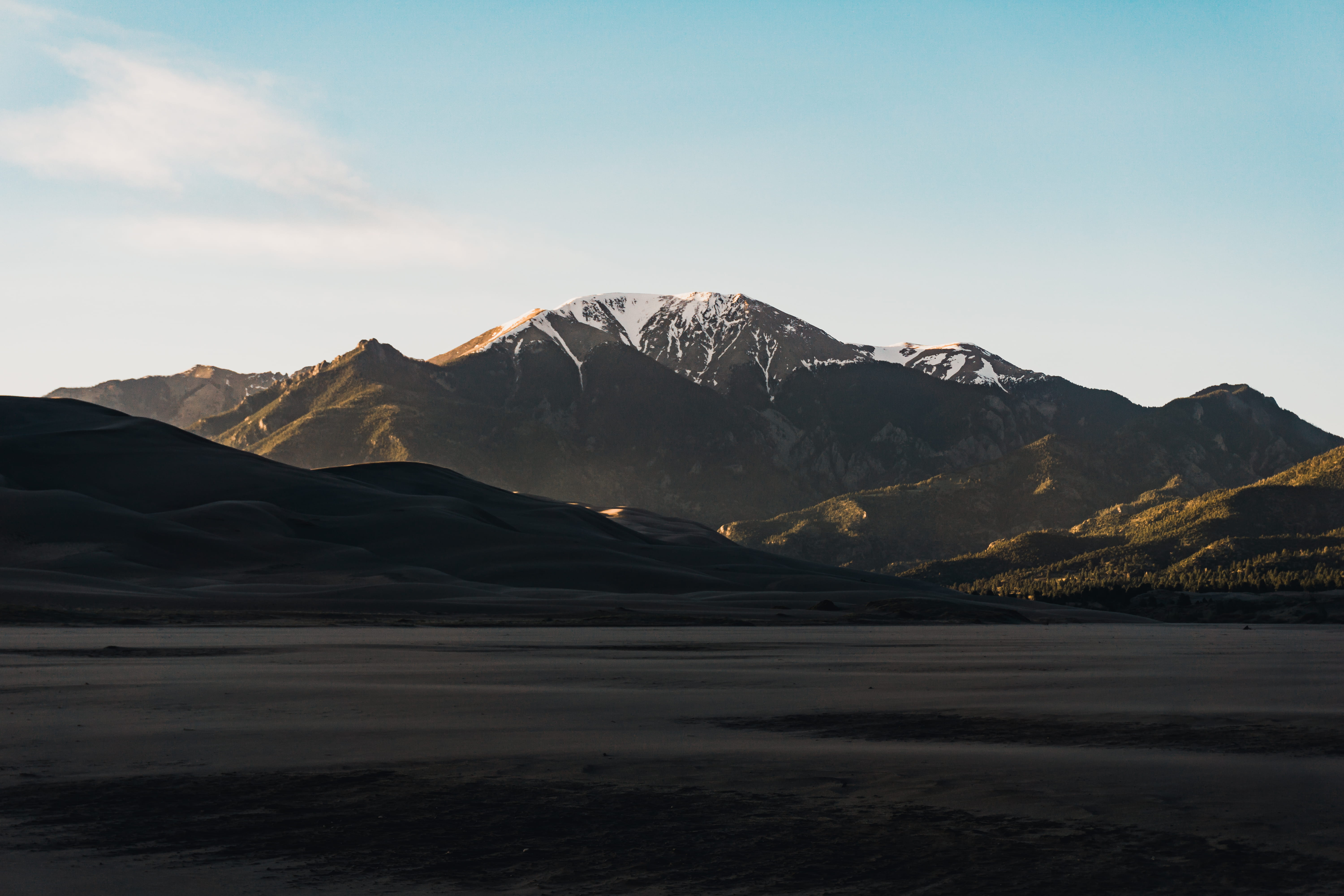 idyllic, non-urban scene, nature, environment, geology, mountains, snow, scenics - nature, mountain range, colorado, no people, 5K, sunset, sky, beauty in nature, HD Wallpaper