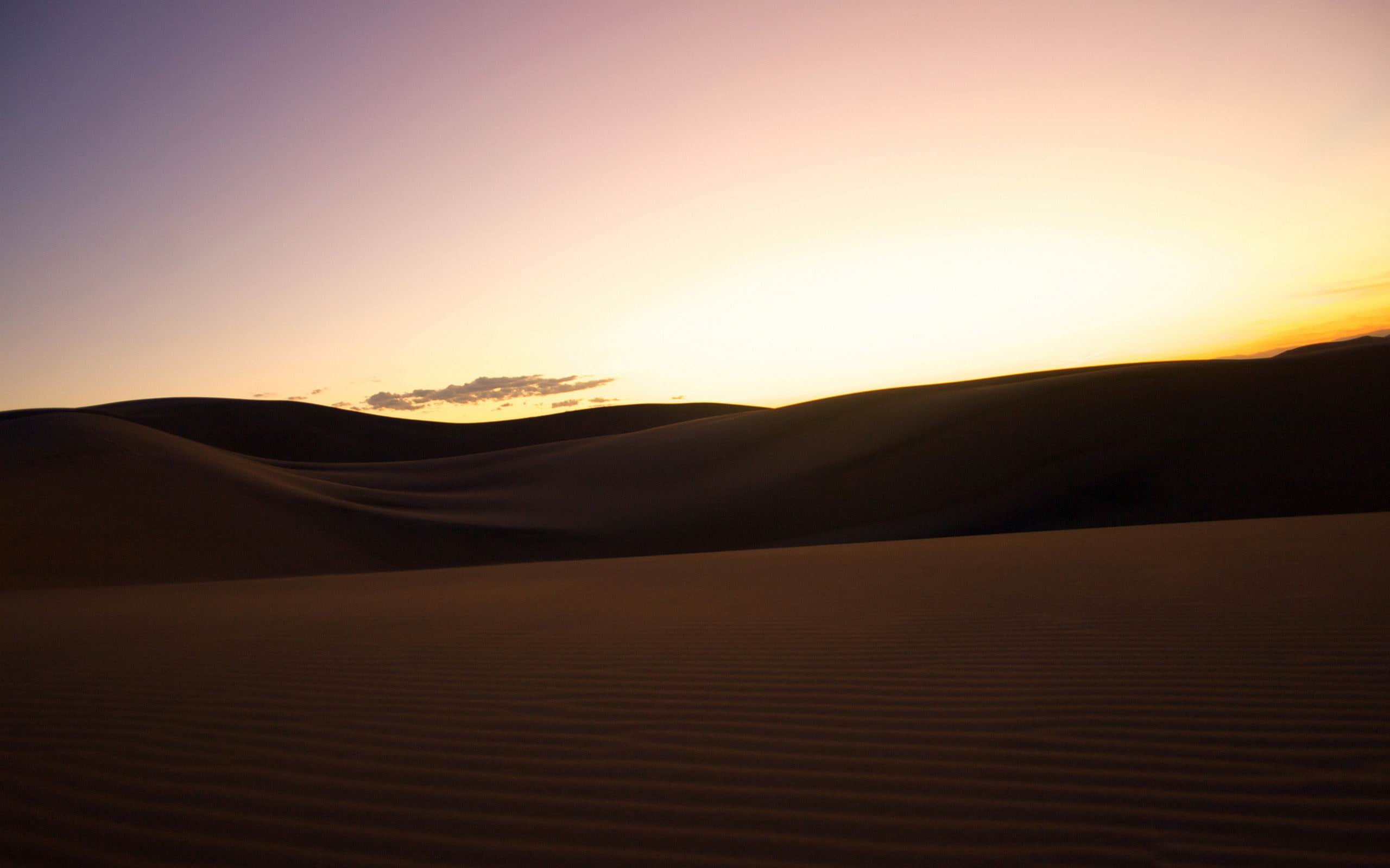 land, dusk, sky, environment, tranquility, tranquil scene, great, desert, non-urban scene, scenics - nature, national, outdoors, sand dune, mountain, 2K, HD Wallpaper