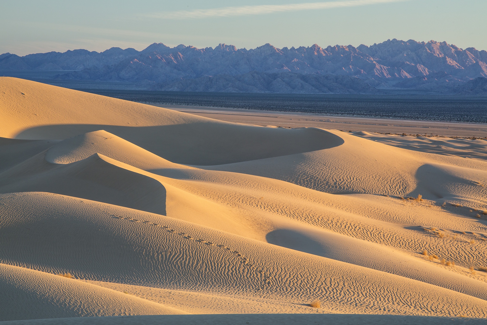 california, cadiz, sky, scenics - nature, outdoors, tranquility, environment, landscape, mountain, sand dunes, dry, day, wilderness, clear sky, sand Dune, HD Wallpaper