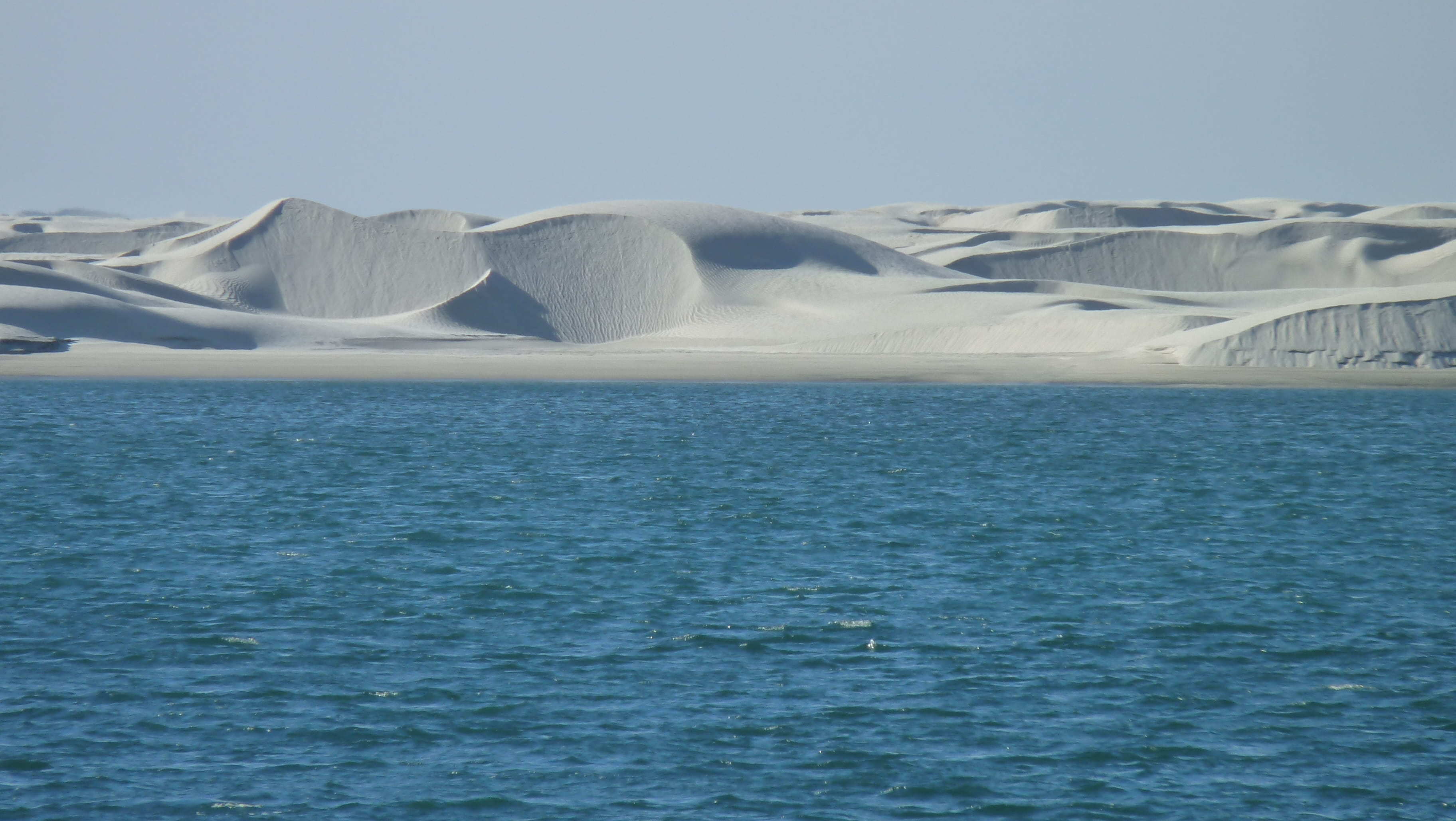 tranquil scene, scenics - nature, nature, baja california sur, dunes, sea, water, glacier, frozen, blue, waterfront, body, beauty in nature, 2K, black warrior, HD Wallpaper