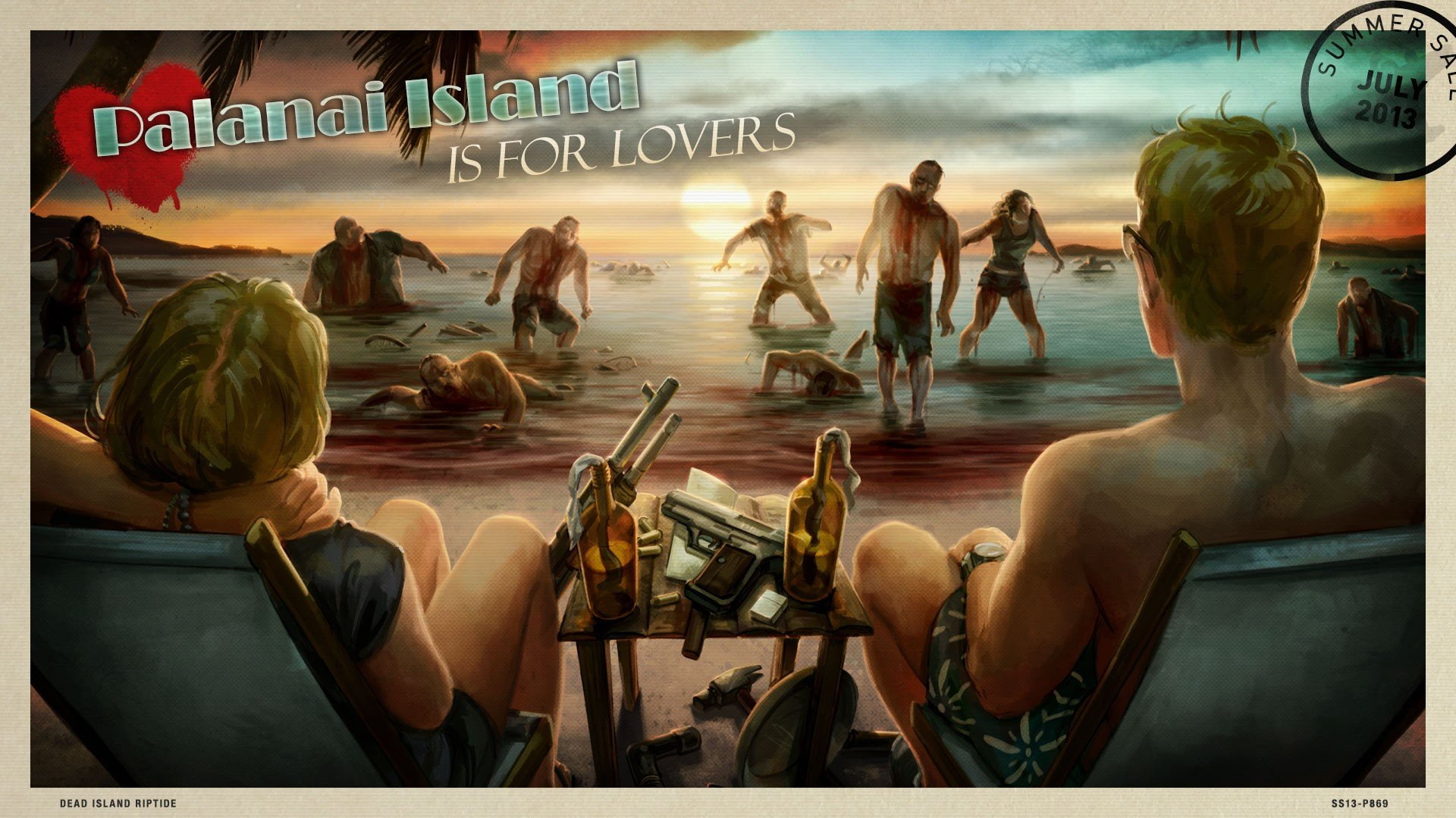 zombies, artwork, island, games, survivor, 1080P, riptide, beaches, dead, video, HD Wallpaper