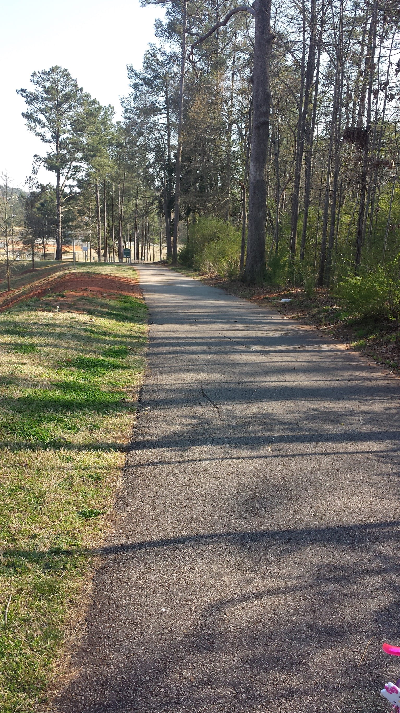 bike trail, outdoor, road, united states, outdoors, landscape, grass, no people, shadow, direction, long, day, park, plant, tree, the way forward, tranquility, Phone HD Wallpaper