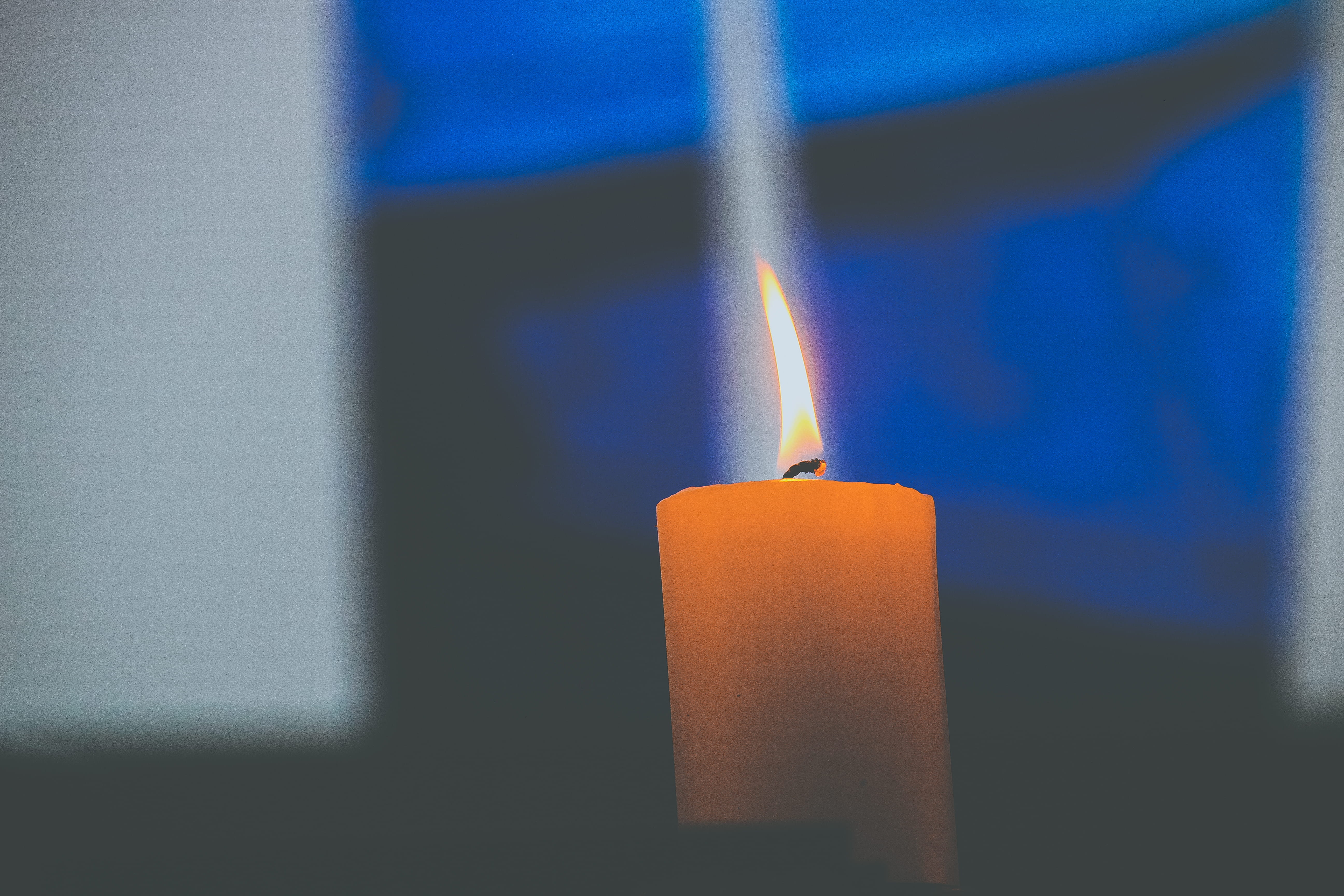 5K, focus on foreground, burning, studio shot, single object, australia, clayton, indoors, candle, heat - temperature, monash university clayton campus, HD Wallpaper