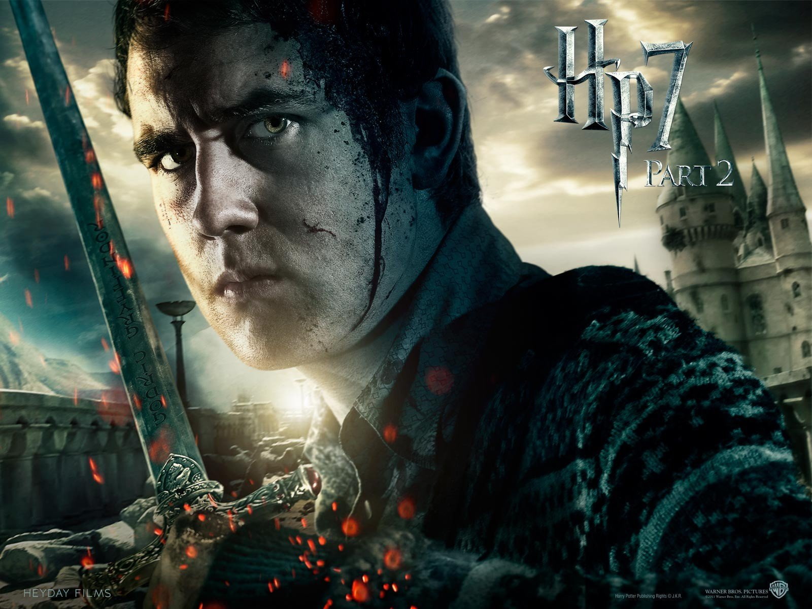 harry, lewis, potter, 720P, swords, david, deathly, neville, matthew, longbottom, hallows, HD Wallpaper