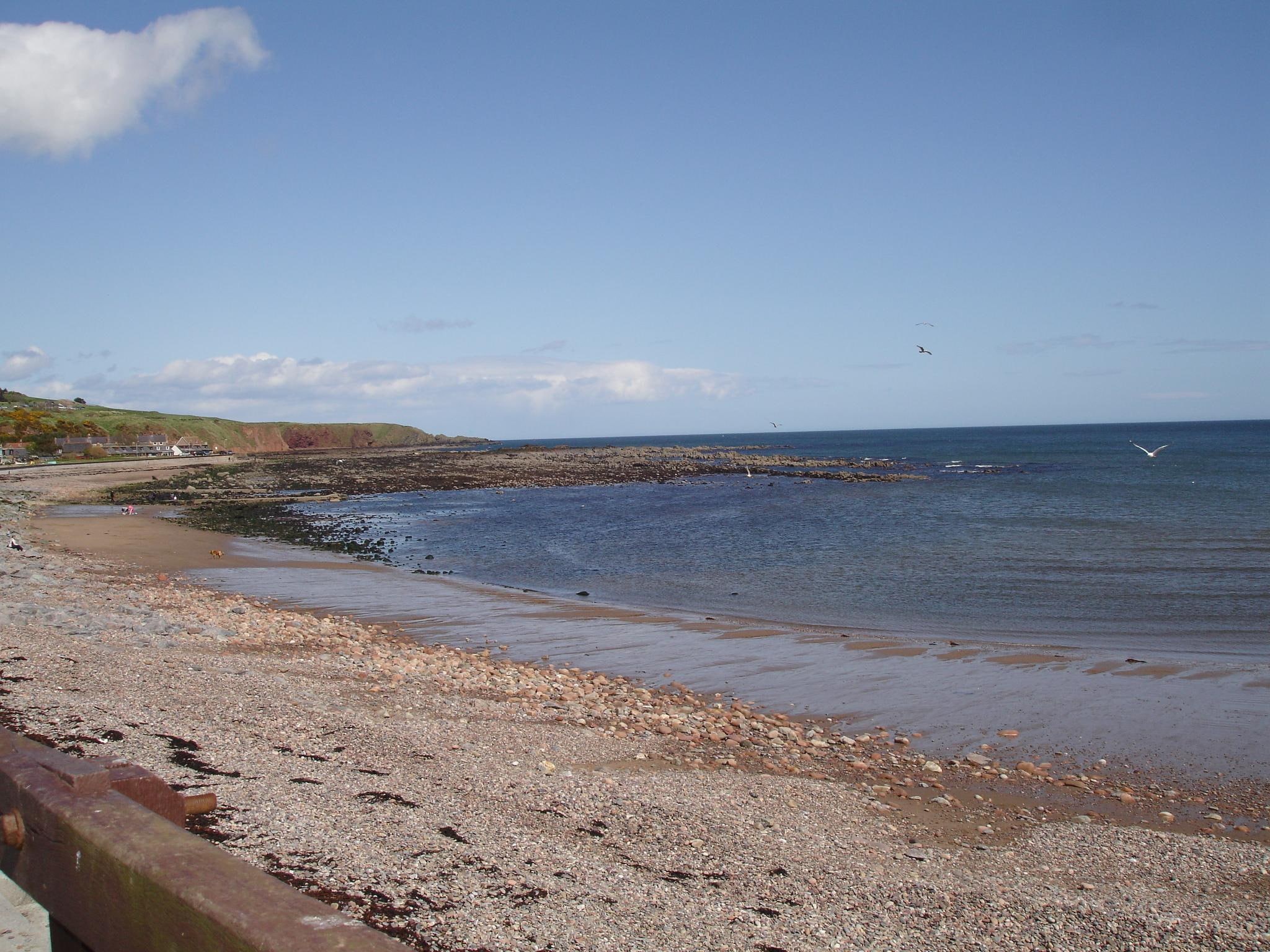 scotl, stonehaven, scotland, 1080P, 3d and abstract, beach, HD Wallpaper