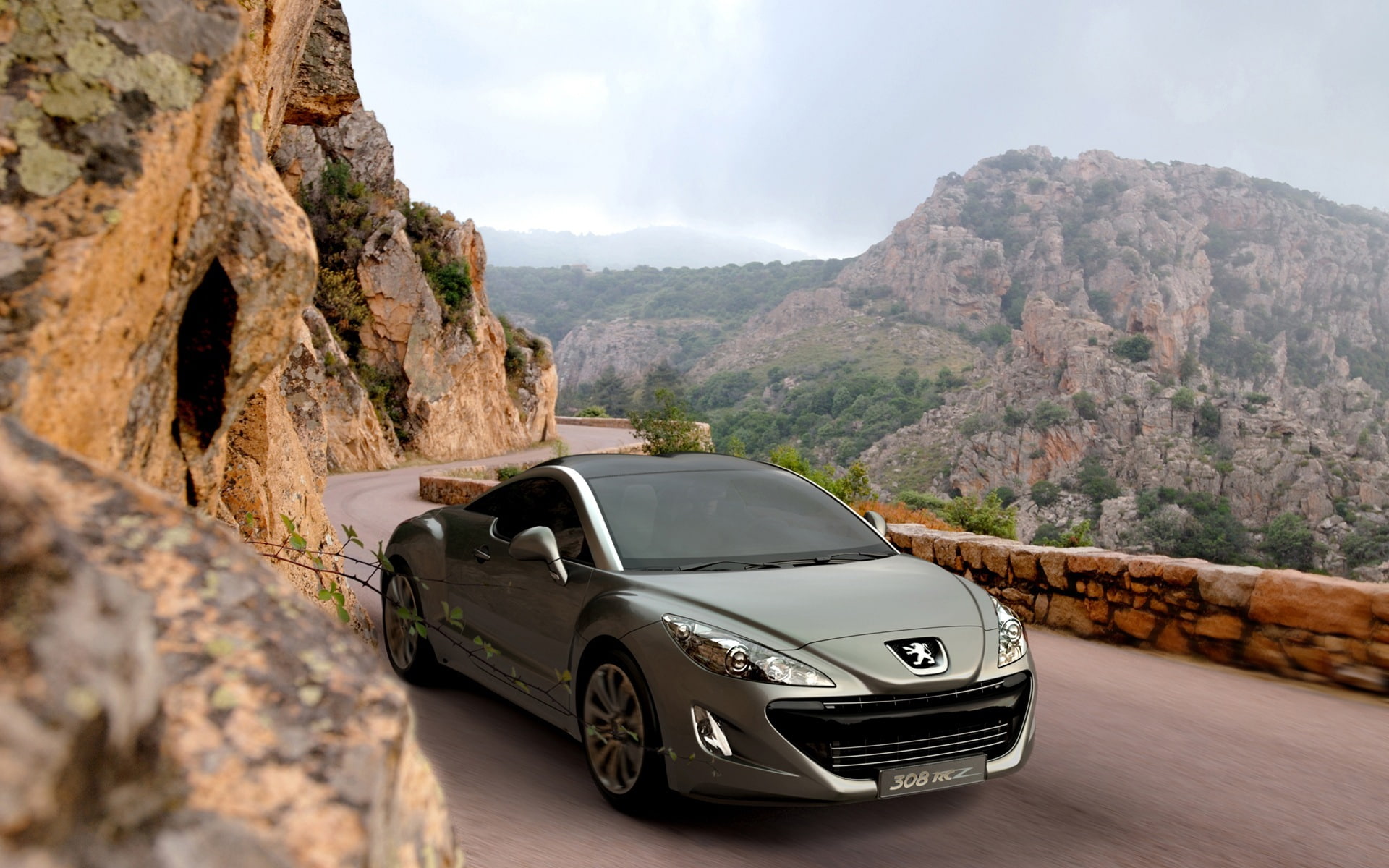 road, 1080P, peugeot 308 rcz горы, Peugeot, HD Wallpaper