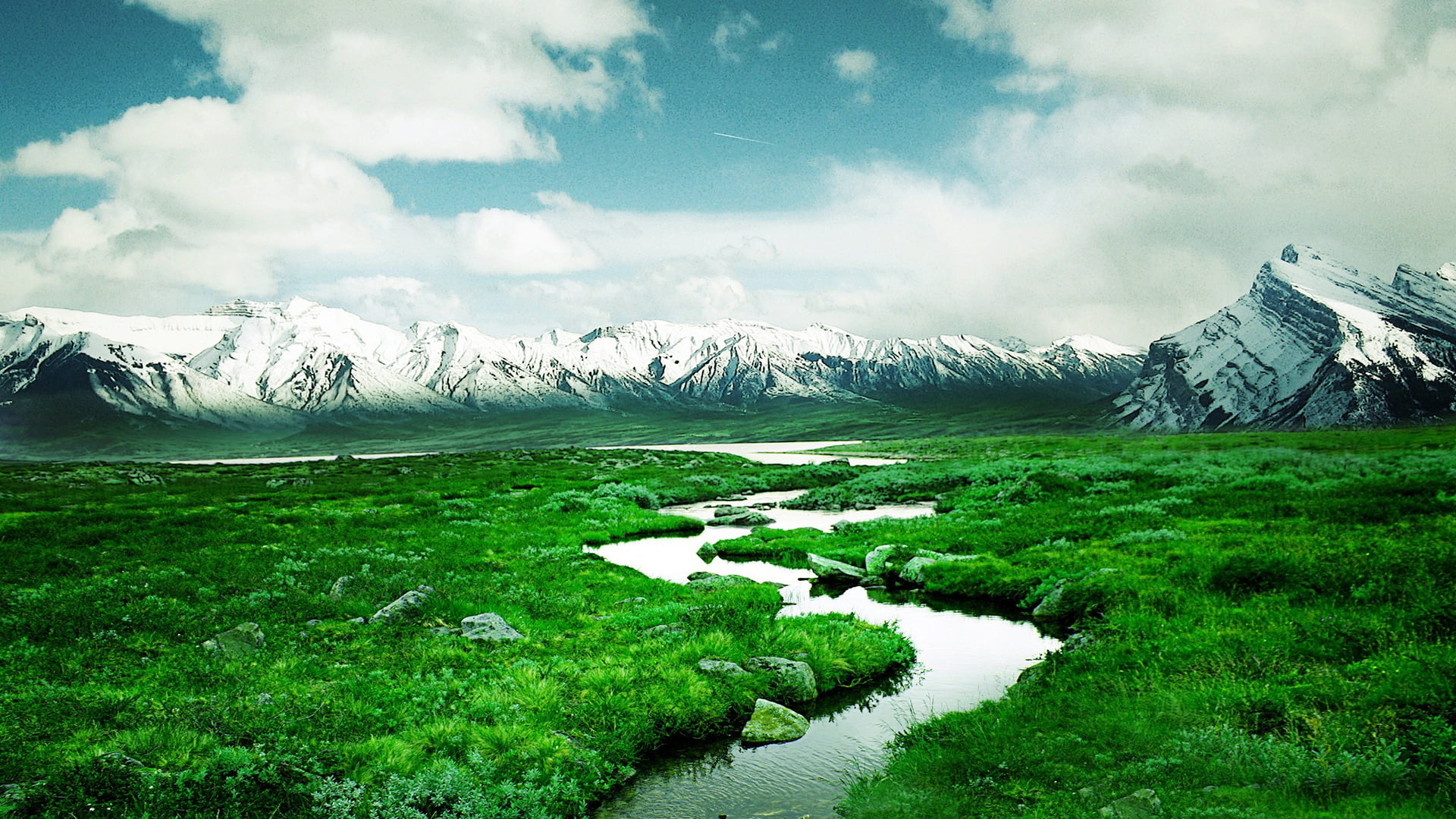 mountain range, countryside, vacation, country, snowcapped mountain, non-urban scene, hills, tranquil scene, valley, field, grass, scenics - nature, farm, HD Wallpaper