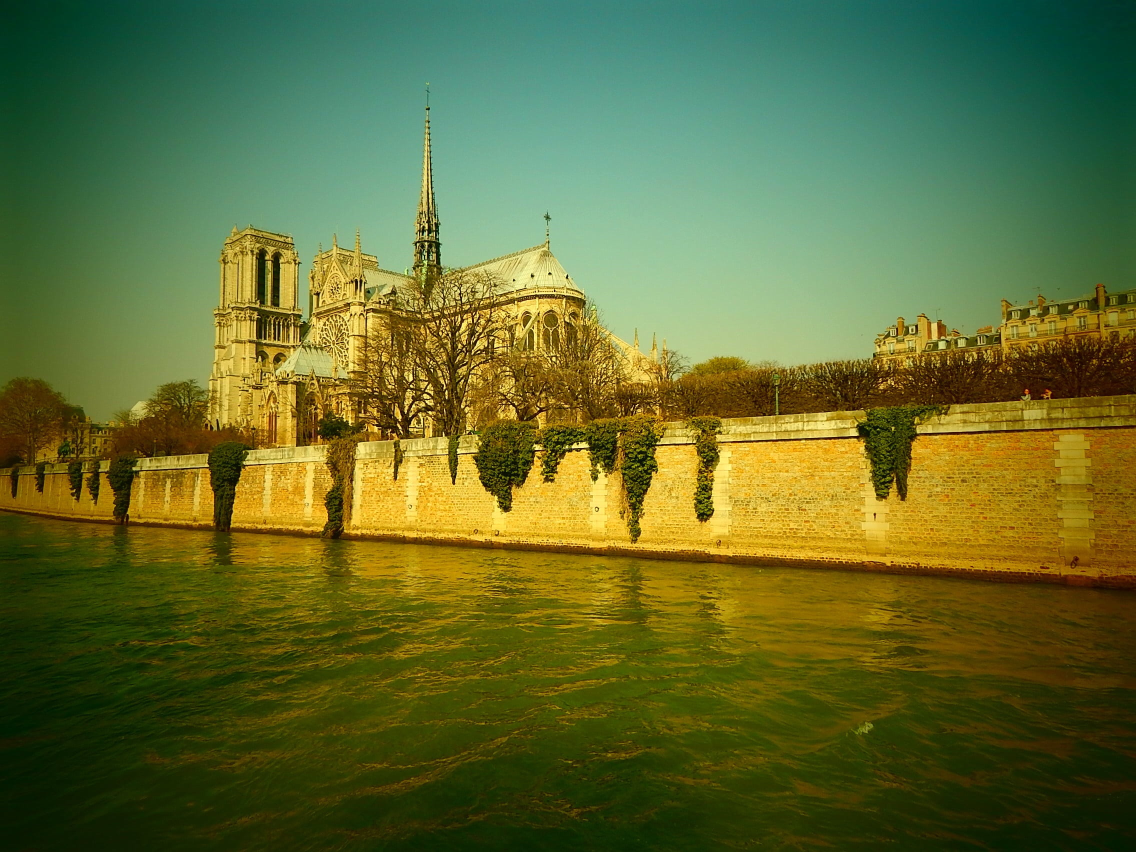 cathedral, famous Place, outdoors, religion, history, dom, sky, building exterior, france, rhaeto romanic, europe, no people, old town, cityscape, building, HD Wallpaper