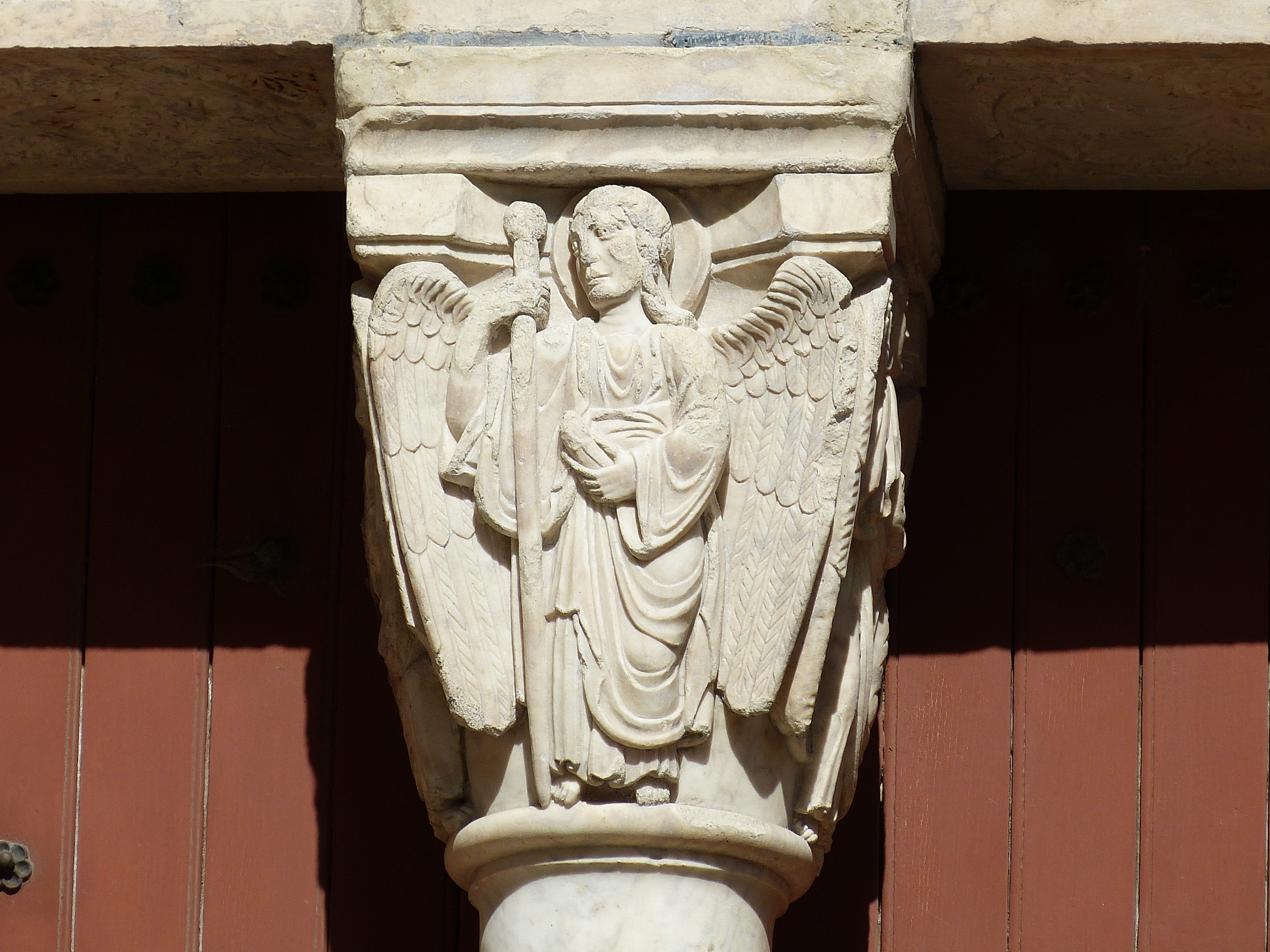 craft, representation, old town, church, romanesque church, carving - craft product, no people, figure, sculpture, Facade, historically, wood - material, HD Wallpaper