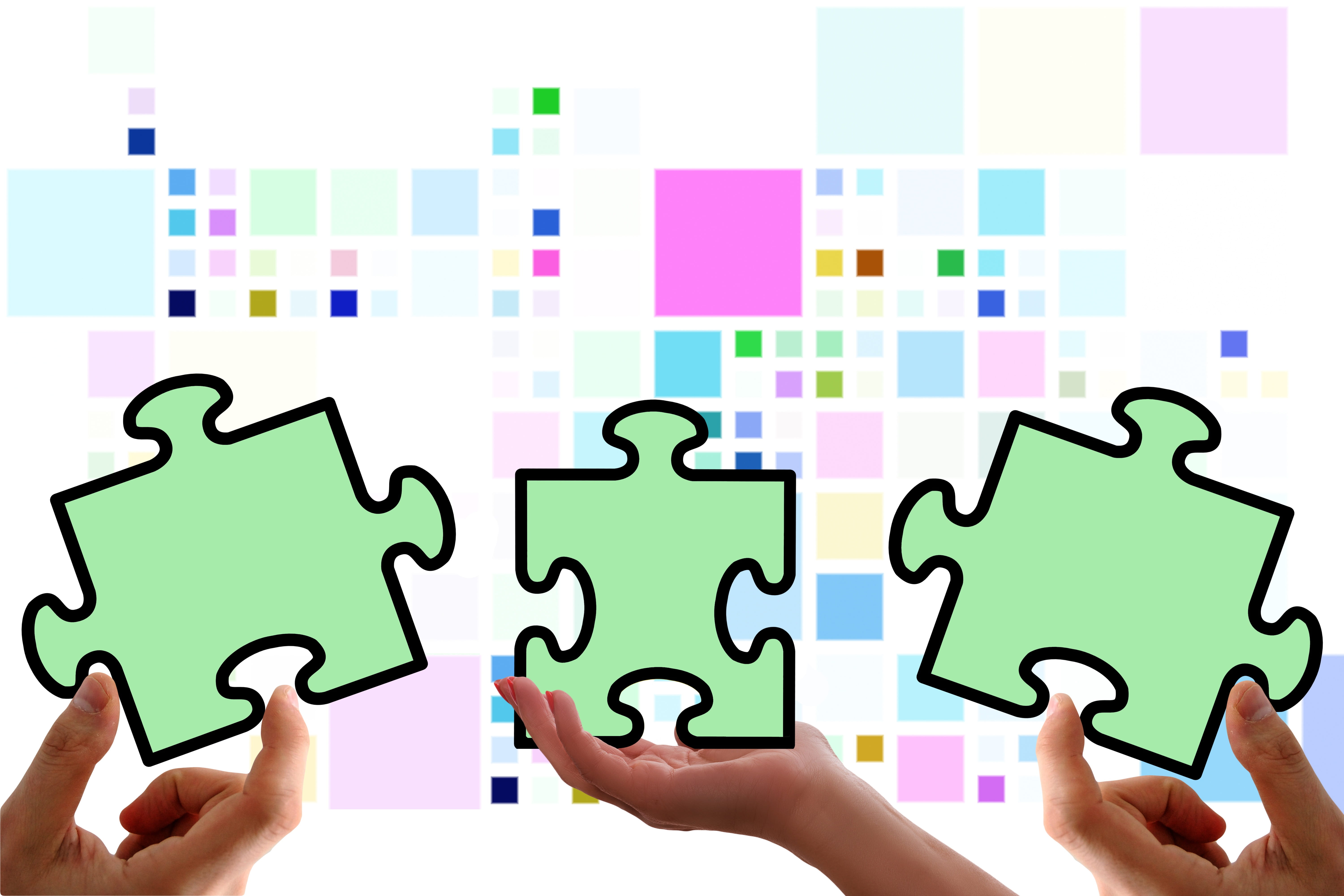 indoors, creativity, sociable, team, body part, human hand, jigsaw piece, jigsaw puzzle, people, human body part, share, community, items, joining together, HD Wallpaper